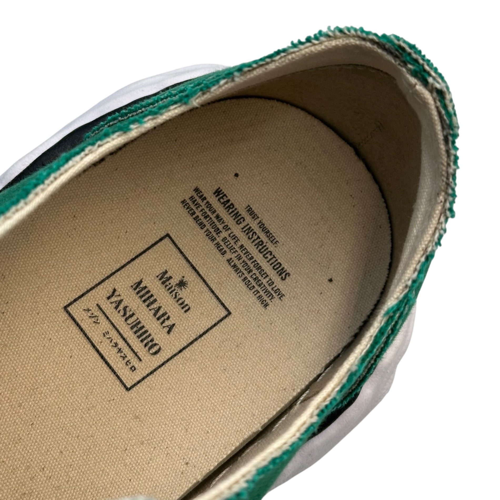 Maison MIHARA YASUHIRO(メゾンミハラヤスヒロ) PETERSON 23 Original Sole Canvas Low-Top Sneaker ピーターソン ローカット スニーカー A11FW702 44(28.0cm程度) グリーン