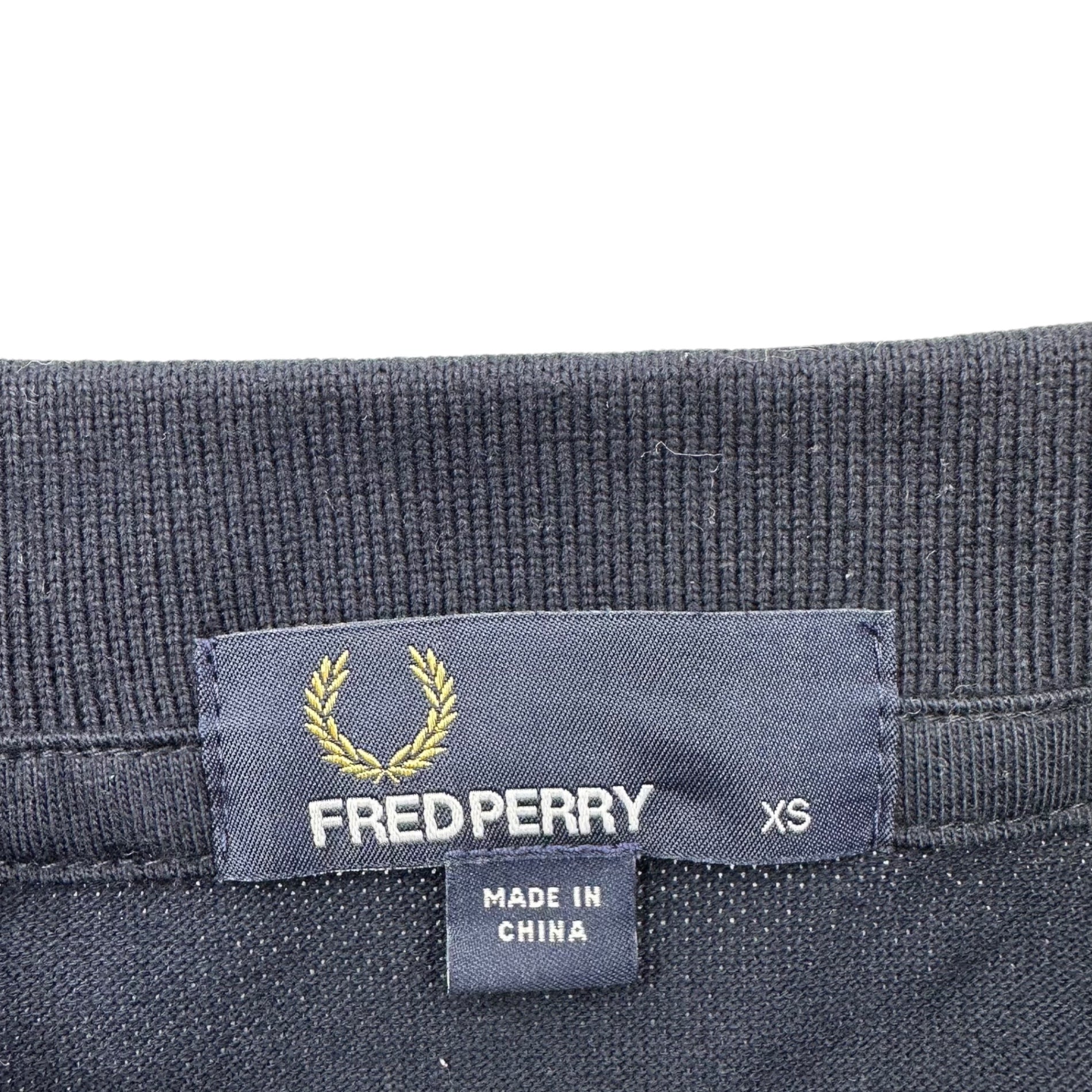 FRED PERRY(フレッドペリー) Pique logo embroidery polo shirt 鹿の子 ロゴ刺繍 ポロシャツ M1200 XS ネイビー