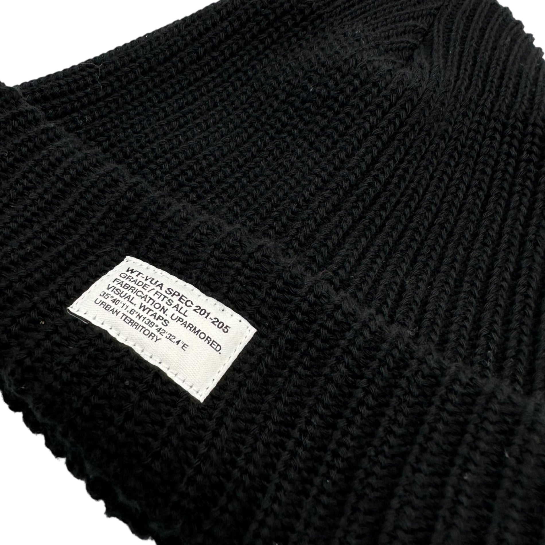 WTAPS(ダブルタップス) 25SS BEANIE 02 / BEANIE / CTPL. COOLMAX® ビーニー 251MADT-HT02 00 ブラック ニット帽