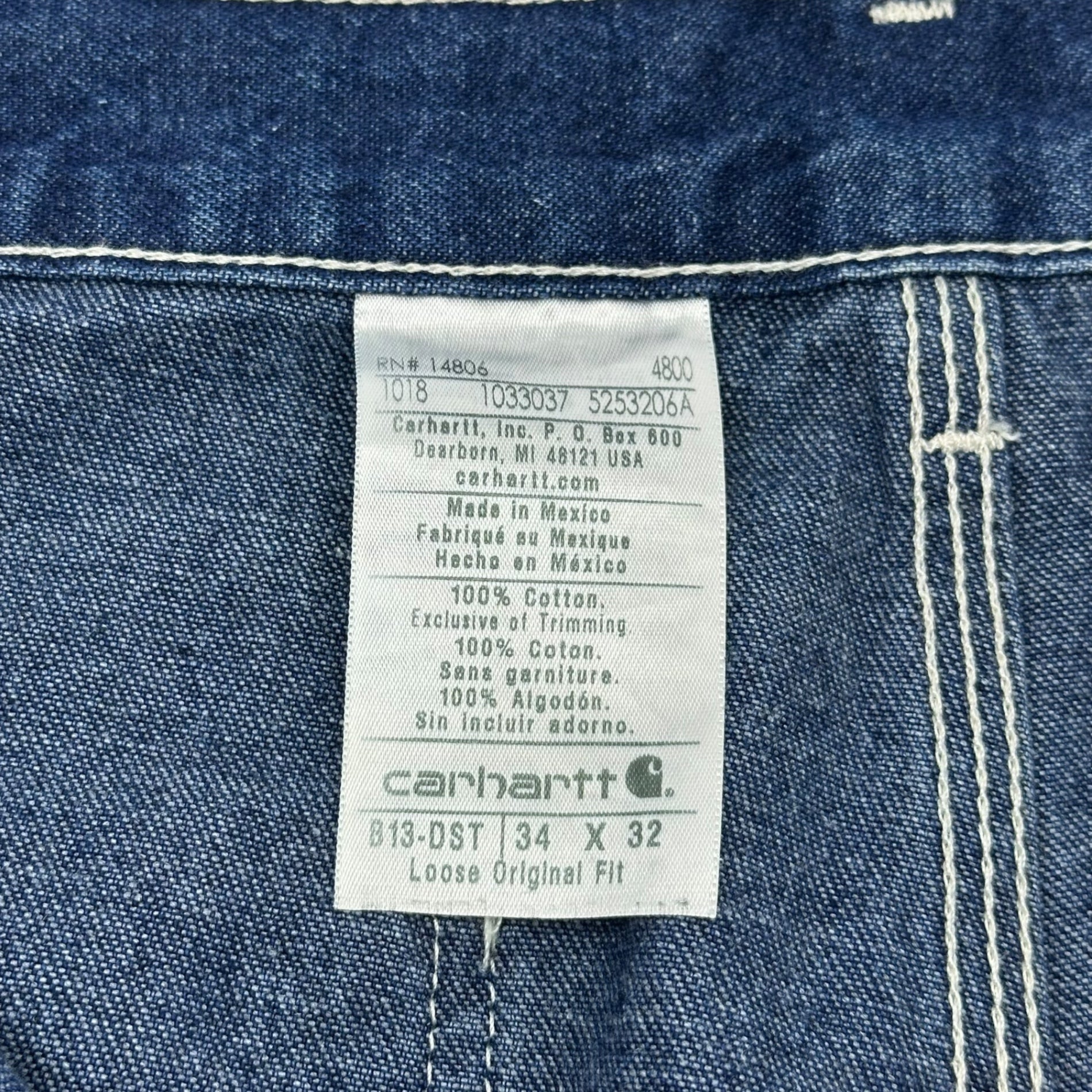 carhartt(カーハート) Painter Wide Denim Pants ペインター ワイド デニム パンツ 34×32 インディゴ
