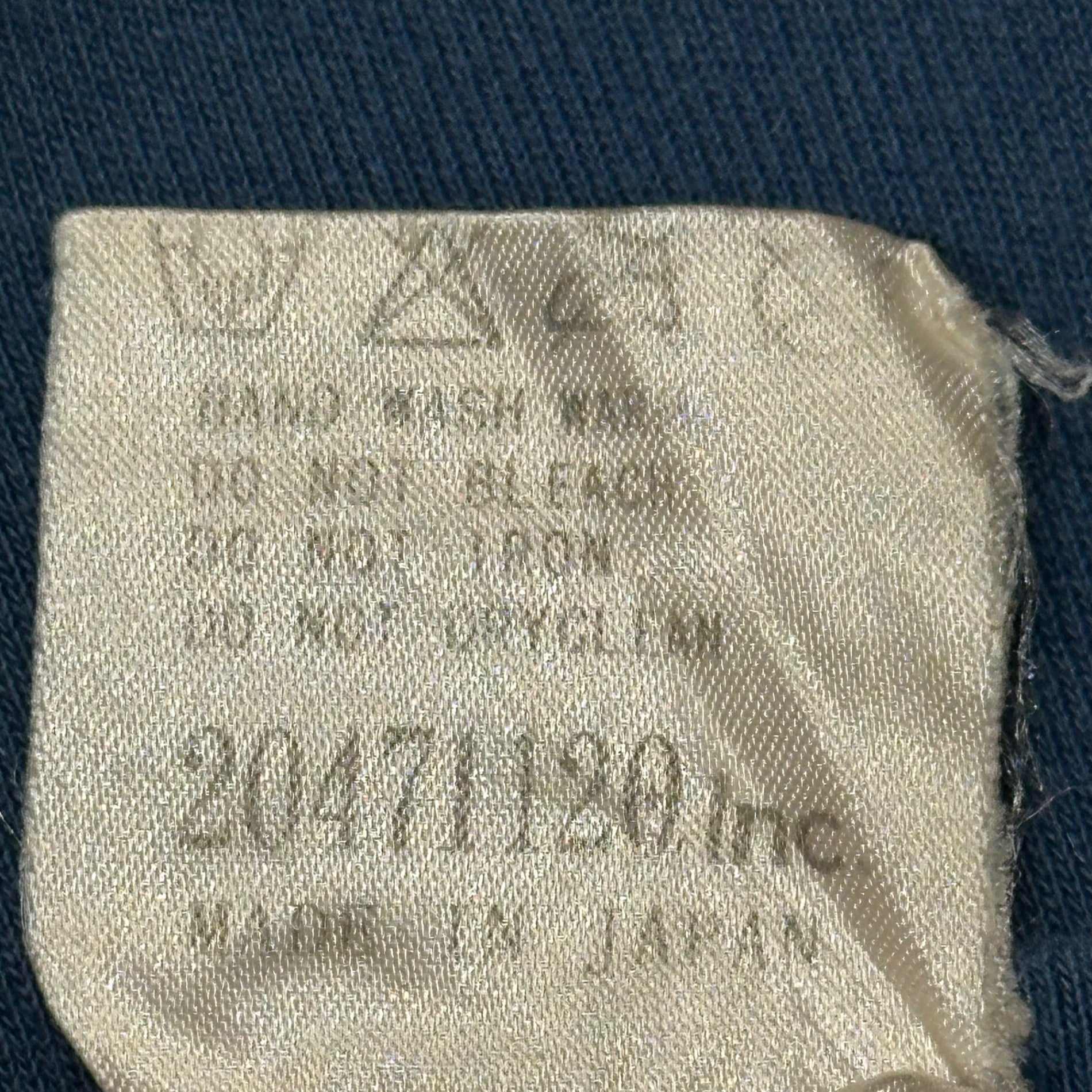 20471120(トゥーオーフォーセブンワンワントゥーオー) 90's One-Shoulder Print Crew Neck T-Shirt 90年代 ワンショルダープリント クルーネック Tシャツ M ブルー×ホワイト アーカイブ