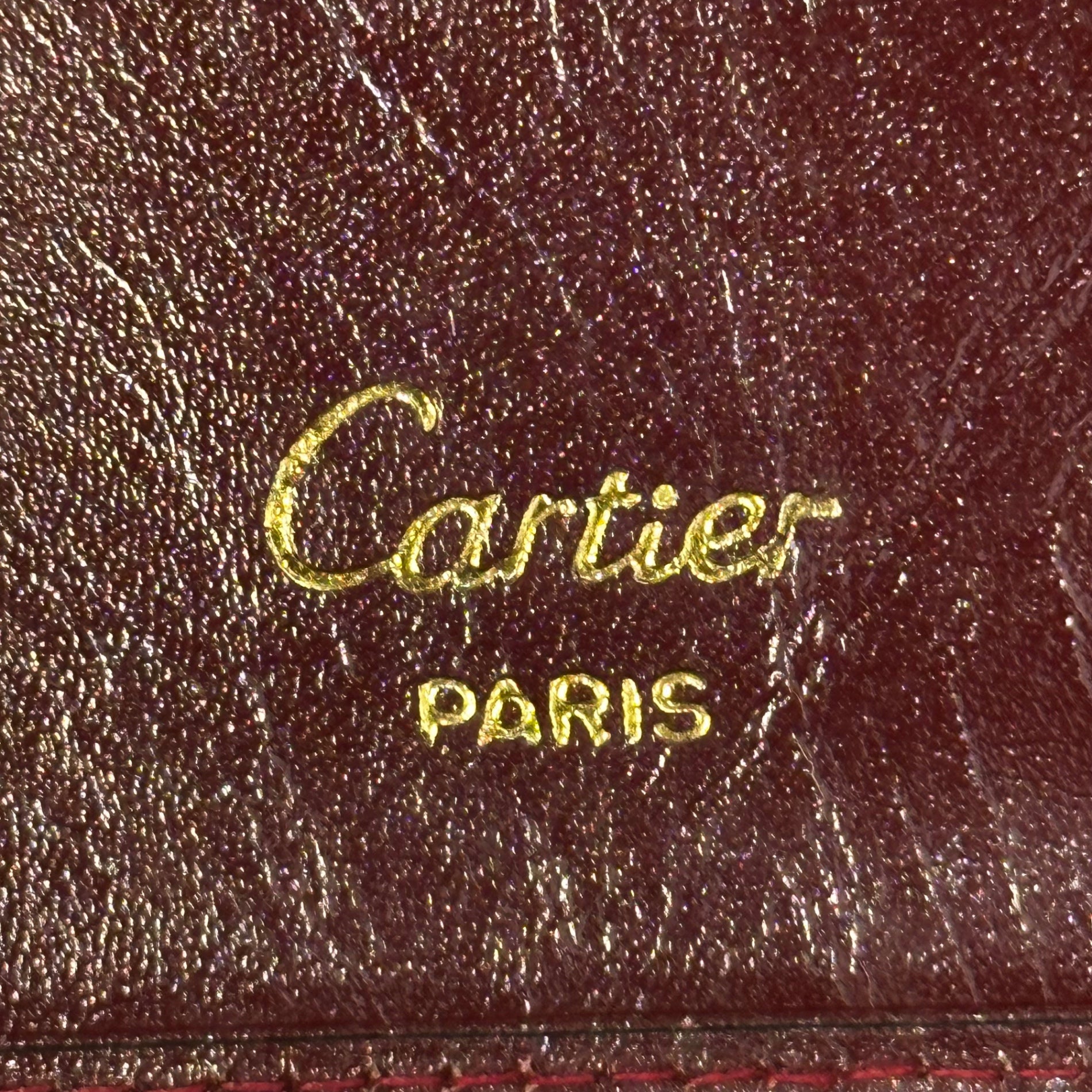 Cartier(カルティエ) Must de Cartier card case マスト ライン カード ケース ボルドー 札入れ 財布