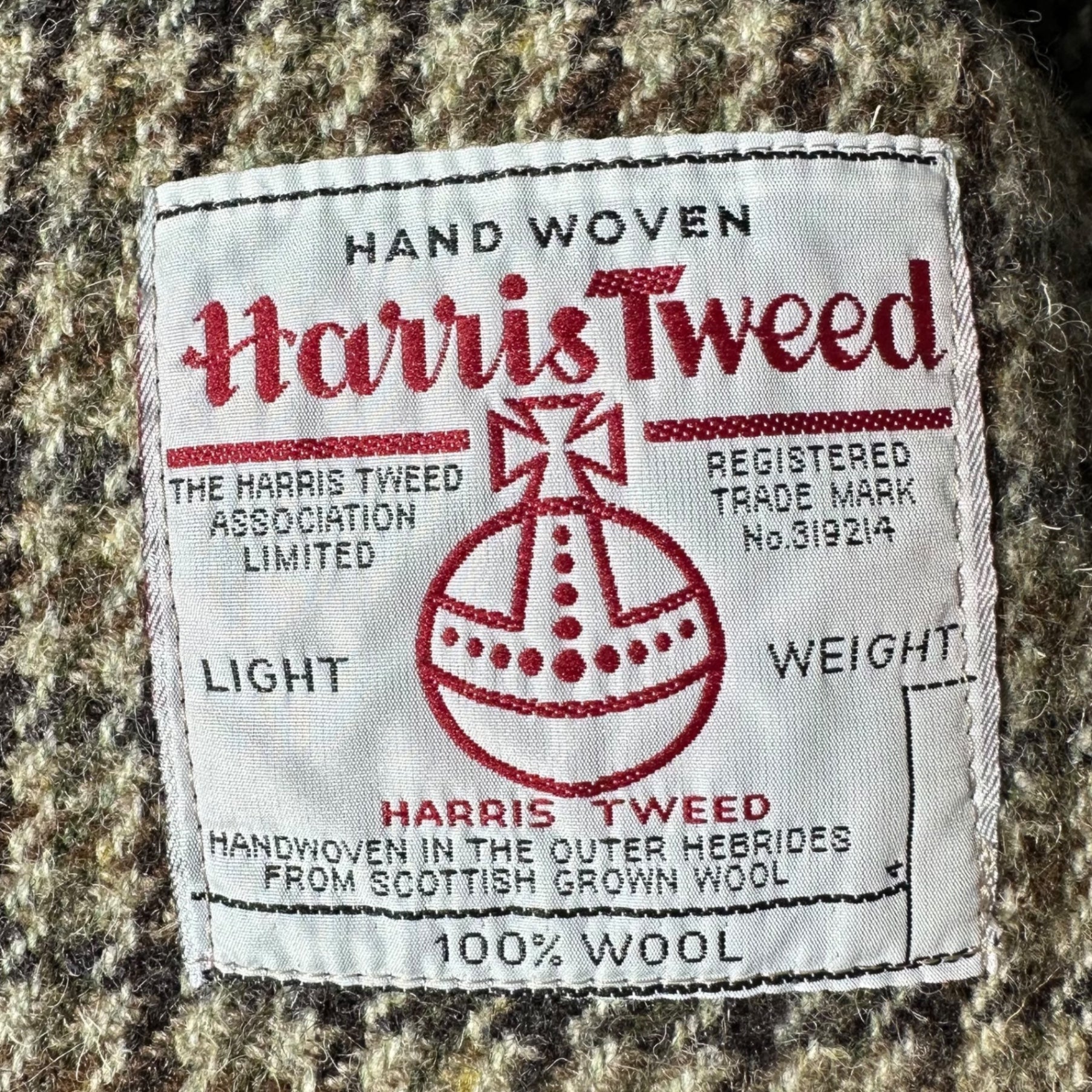 COMME des GARCONS HOMME(コムデギャルソンオム) 70～80's ”HARRIS TWEED ” Wool jacket with leather collar ハリス ツイード 襟 レザー 切替 ウール ジャケット 川久保玲 本人期 HJ 08006S S ブラウン 70年～80年代製造 稀少品 デカオム