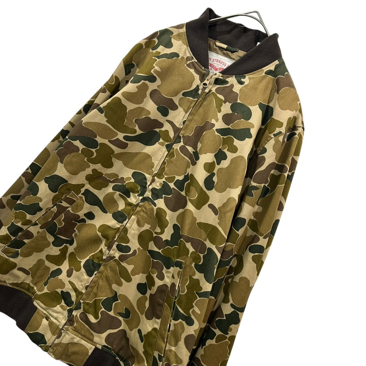 Levi's(リーバイス) Camo Zip-Up Blouson カモフラ ジップ アップ ブルゾン S カーキ