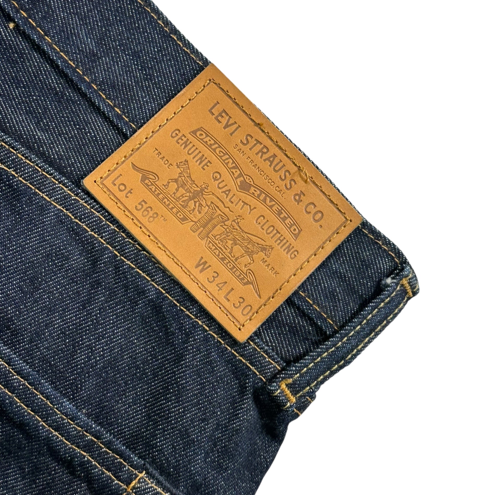 LEVI'S PREMIUM(リーバイスプレミアム) 568 LOOSE STRAIGHT JEANS ルーズ ストレート ジーンズ 29037-0078 W34 L30 インディゴ BIG E テーパード デニム パンツ
