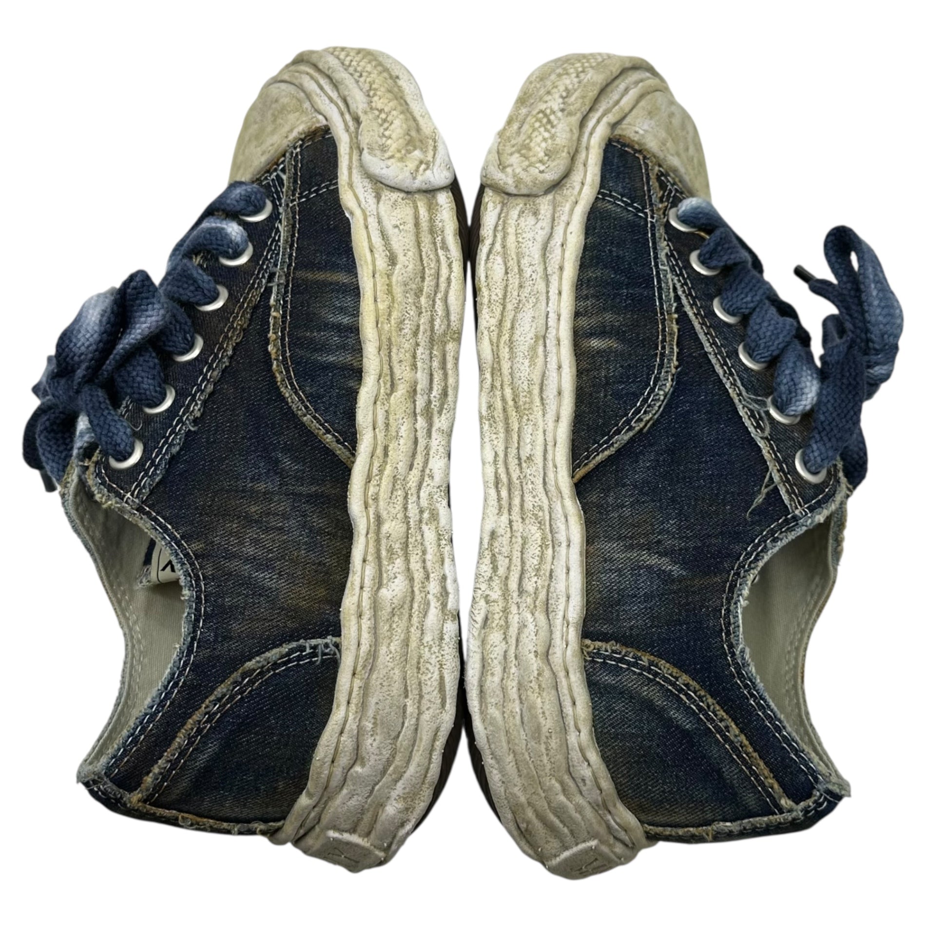 Maison MIHARA YASUHIRO(メゾンミハラヤスヒロ) PETERSON 23 ORIGINAL SOLE WASHED DENIM LOW-TOP SNEAKER  ピーターソン23 オリジナルソール ウォッシュ加工デニム A13FW714 39(24.5cm) インディゴ