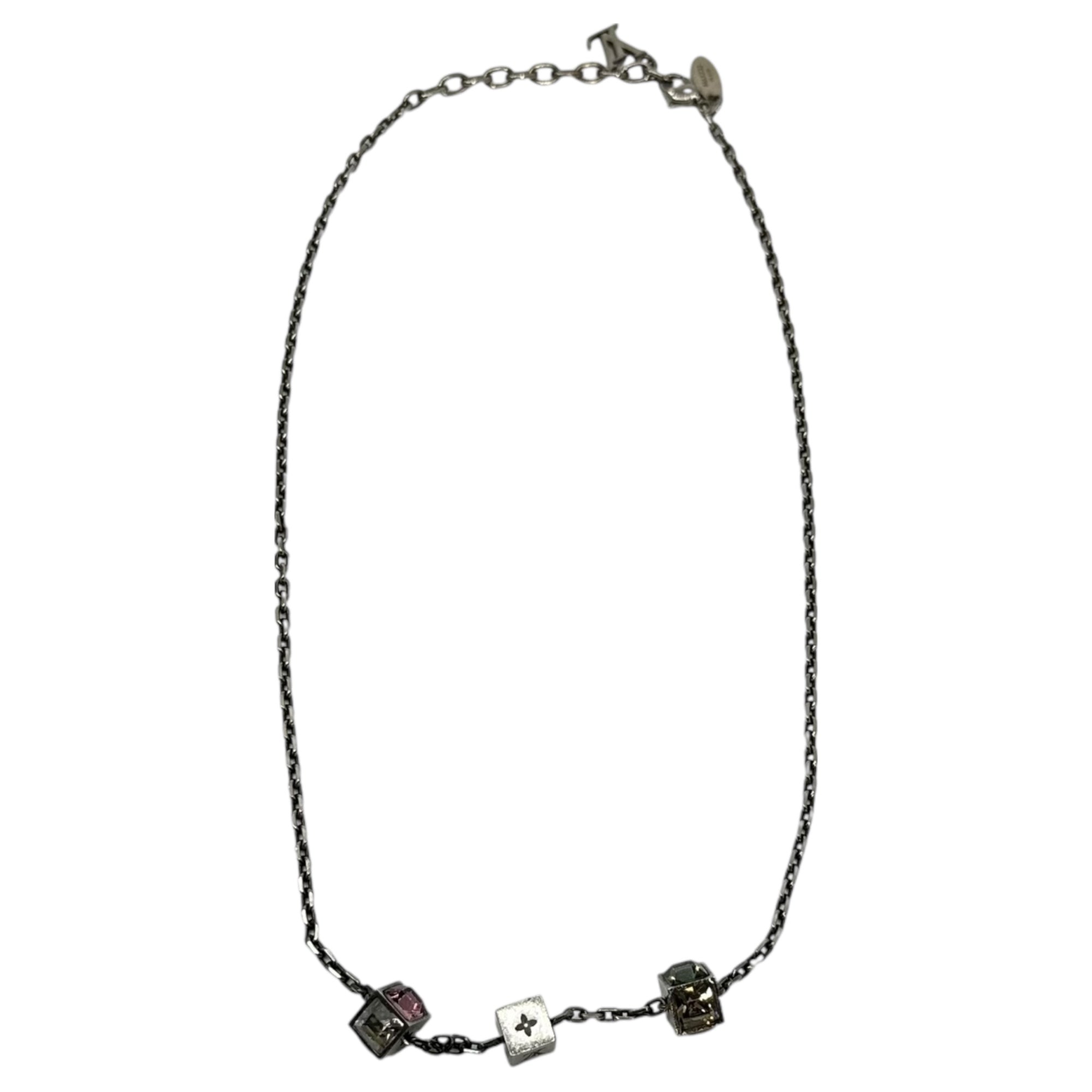 LOUIS VUITTON(ルイヴィトン) LV Collier Gamble Cube Necklace コリエ ギャンブル キューブ ネックレス M65232 GL0153