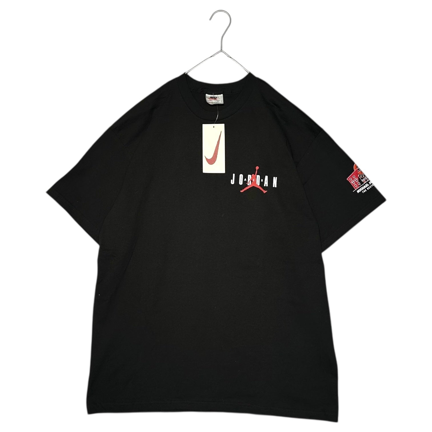 NIKE(ナイキ) 90's Michael Jordan 23 Logo Tee マイケル ジョーダン ロゴ Tシャツ 677001-010 L ブラック 90年代 ヴィンテージ デッドストック USA製