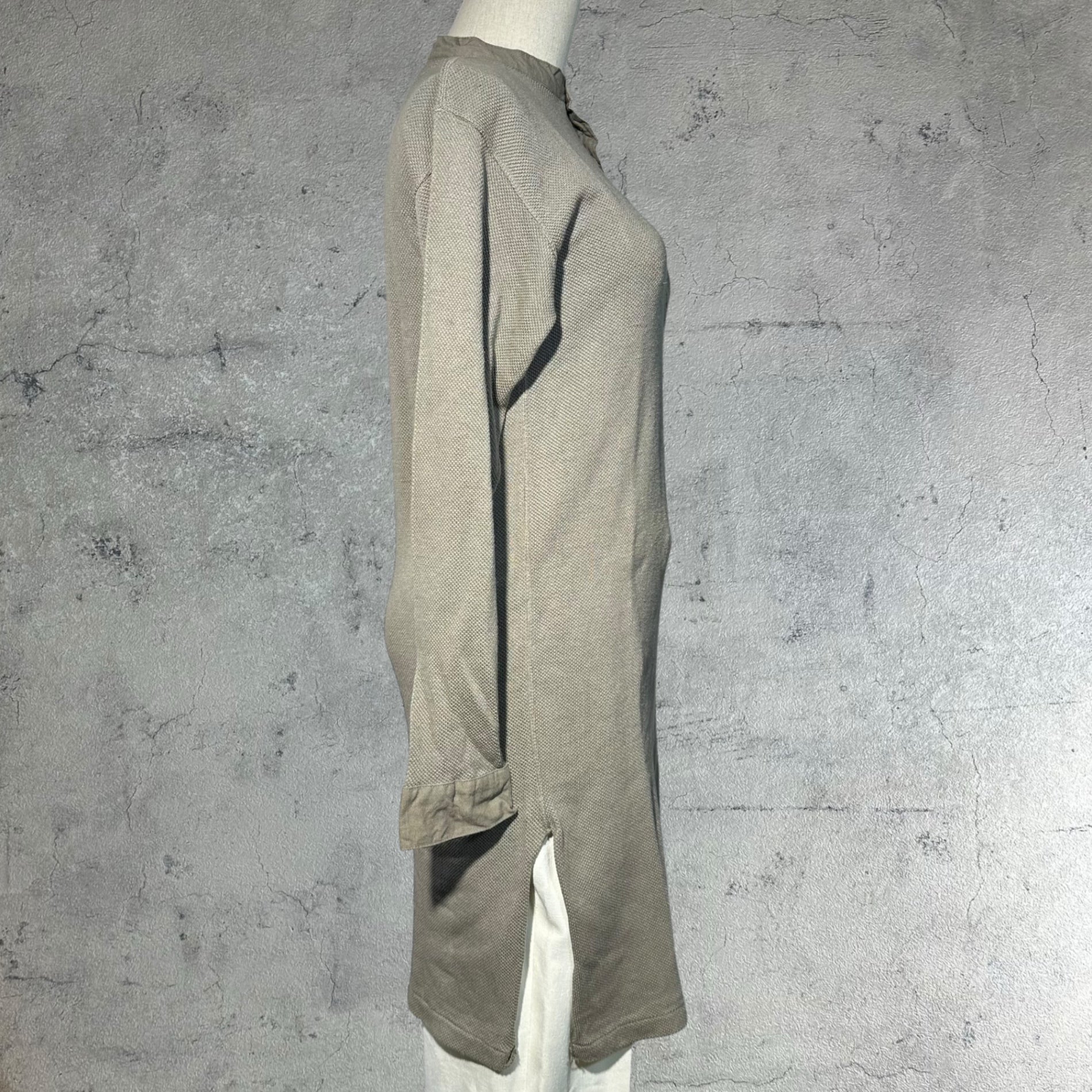 vintage(ヴィンテージ) Swedish Army Waffle Thermal Long Shirt スウェーデン軍 ワッフル サーマル ロングシャツ グレー