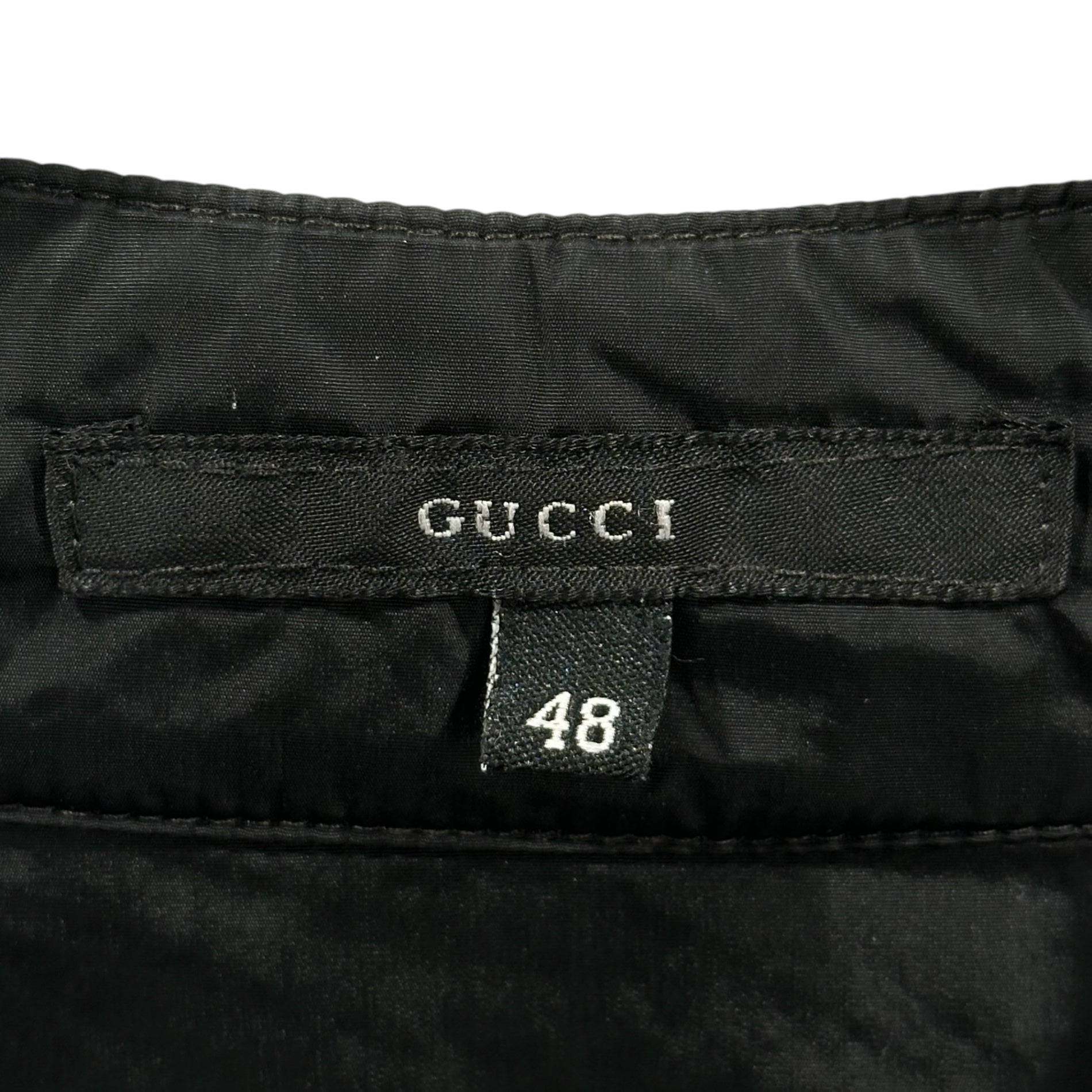 GUCCI(グッチ) 1999SS By Tom Ford Nylon Single Rider Jacket トムフォード期 ナイロン シングル ライダース ジャケット 314-0444-2979 48 ブラック 90年代 アーカイブ