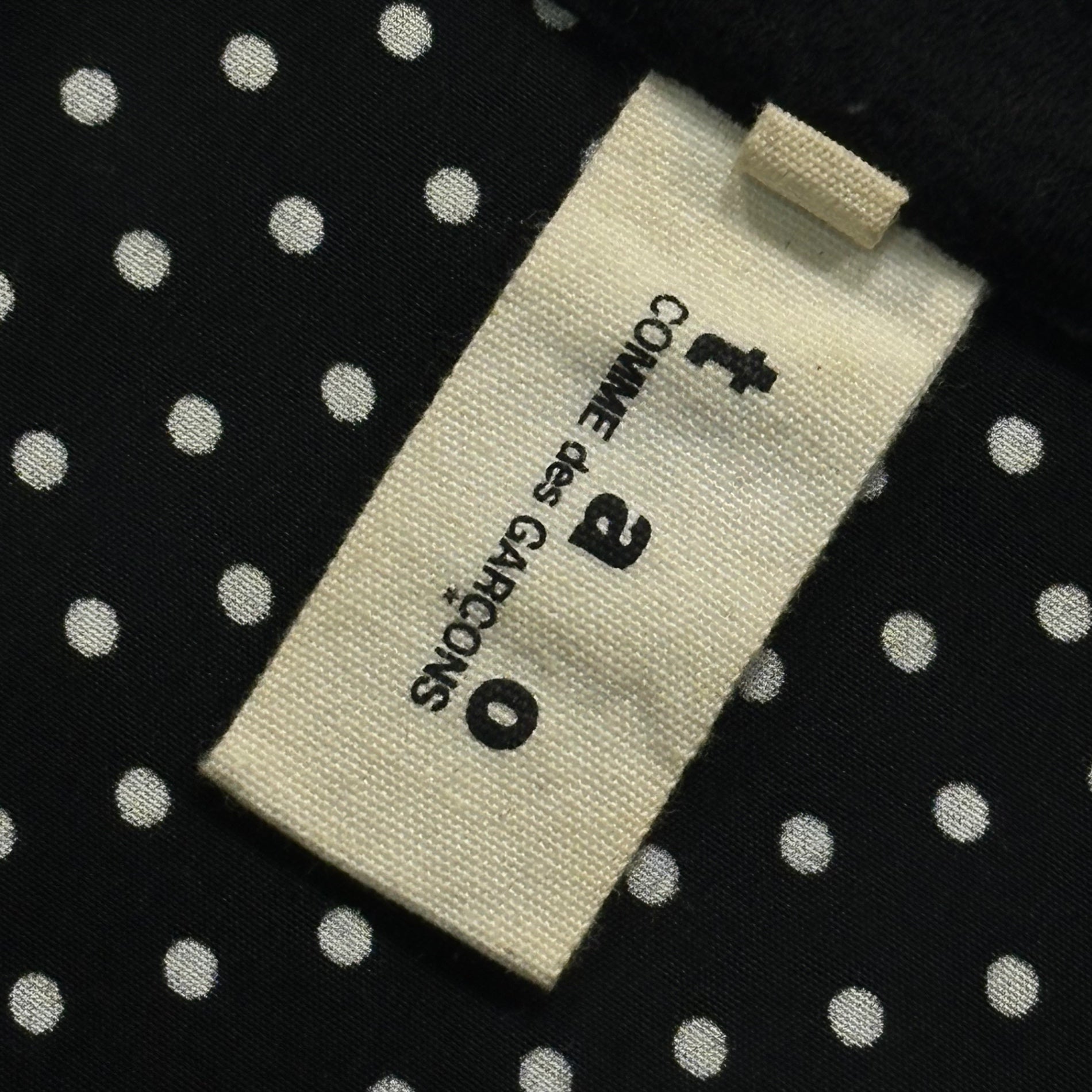 TAO COMME des GARCONS(タオコムデギャルソン) 07AW Polka Dot Zip-Up Rayon Track Jacket ドット ジップアップ レーヨン トラック ジャケット 3T-B010 S ブラック×ホワイト AD2007