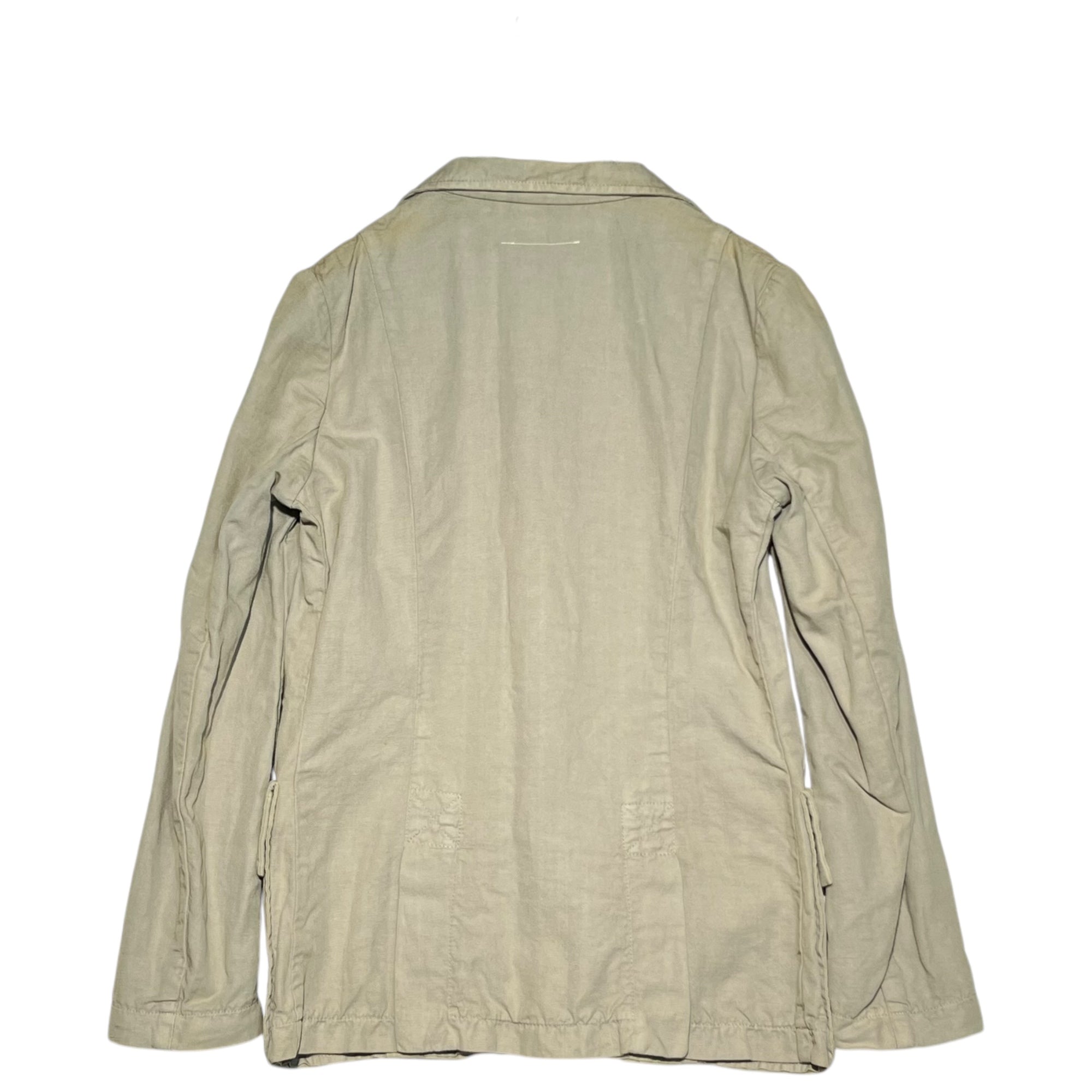 Maison Martin Margiela(メゾン マルタンマルジェラ) 05SS Military Reconstruction Zip Up Tailored Jacket ミリタリー 再構築 ジップアップ テーラード ジャケット 36 ベージュ 初期 ここのえ 本人期 ⑥