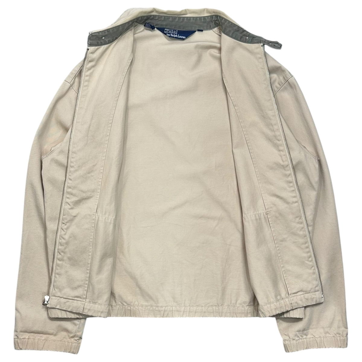 POLO RALPH LAUREN(ポロラルフローレン) 1980's〜1990's Harrington Jacket スイングトップ ジャケット M ベージュ 80年代～90年代 三角タグ ヴィンテージ