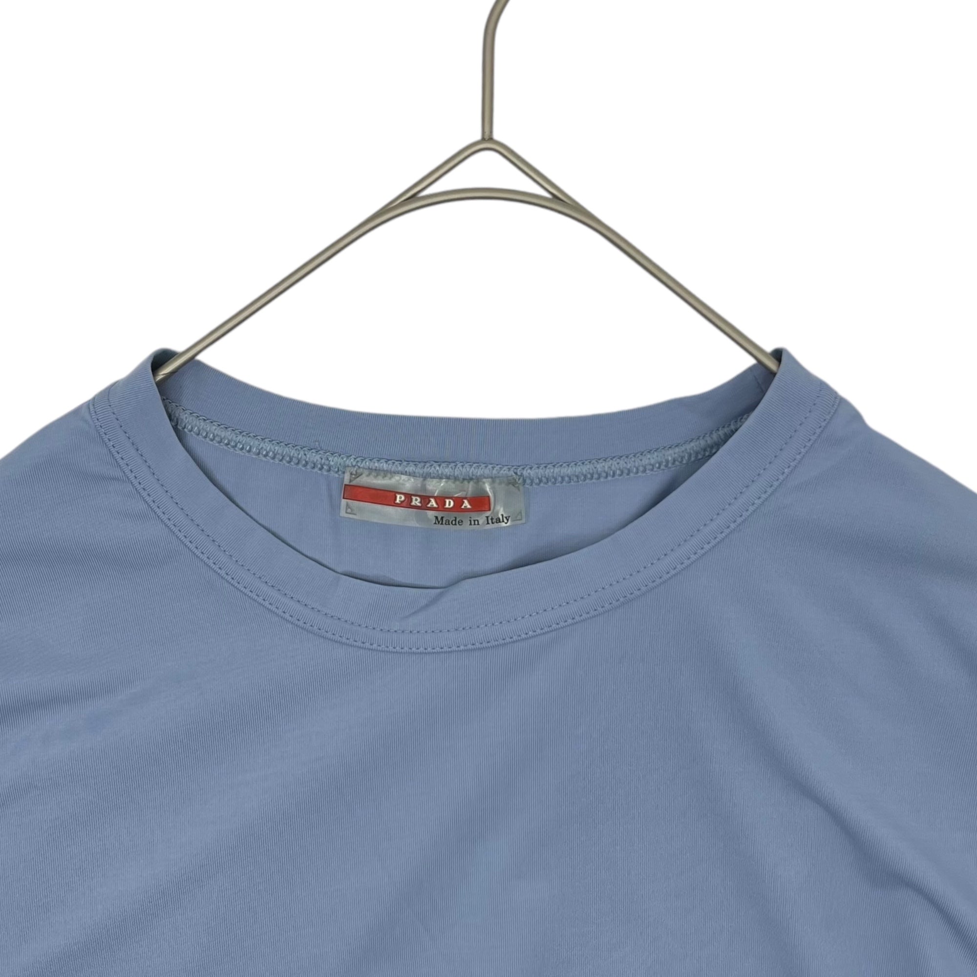 PRADA SPORT(プラダスポーツ) stretch back pocket t-shirt ストレッチ バックポケット Tシャツ M スカイブルー