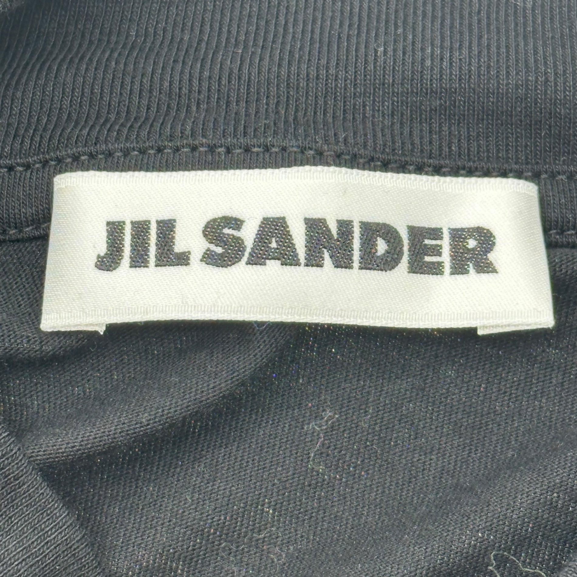 JIL SANDER(ジルサンダー) 21SS Oversized Mock Neck T-Shirt オーバーサイズ モックネック Tシャツ J21GC0005 J45084 S ブラック