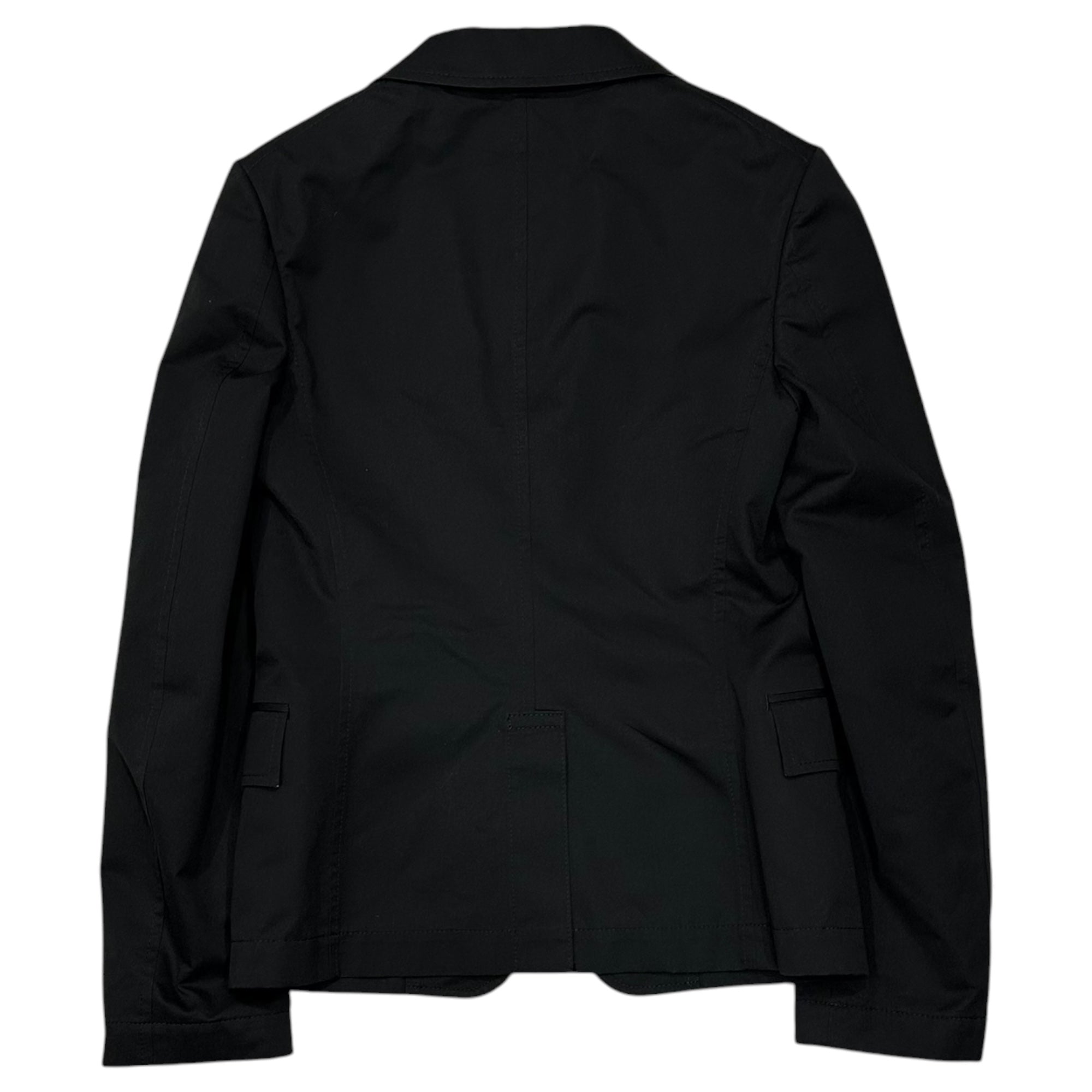JUNYA WATANABE COMME des GARCONS(ジュンヤワタナベコムデギャルソン) 2008SS Co/Po 2B Blazer コットン ポリエステル ブレザー JA-J024 SS ブラック AD2007 テーラード ジャケット