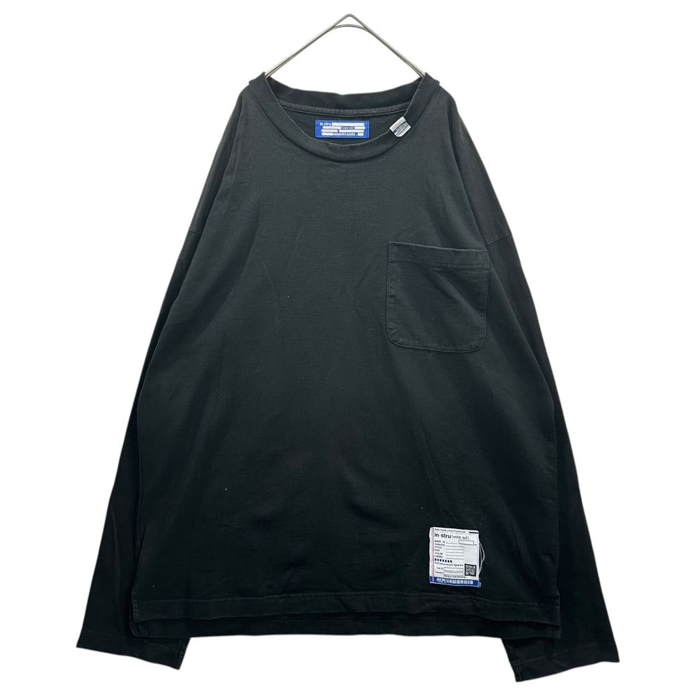 Maison MIHARA YASUHIRO(メゾンミハラヤスヒロ) 【in・stru(men-tal).】 Heavy Weight L/S T-shirt ヘヴィー ウェイト 長袖 Tシャツ I06LT502 50 ブラック