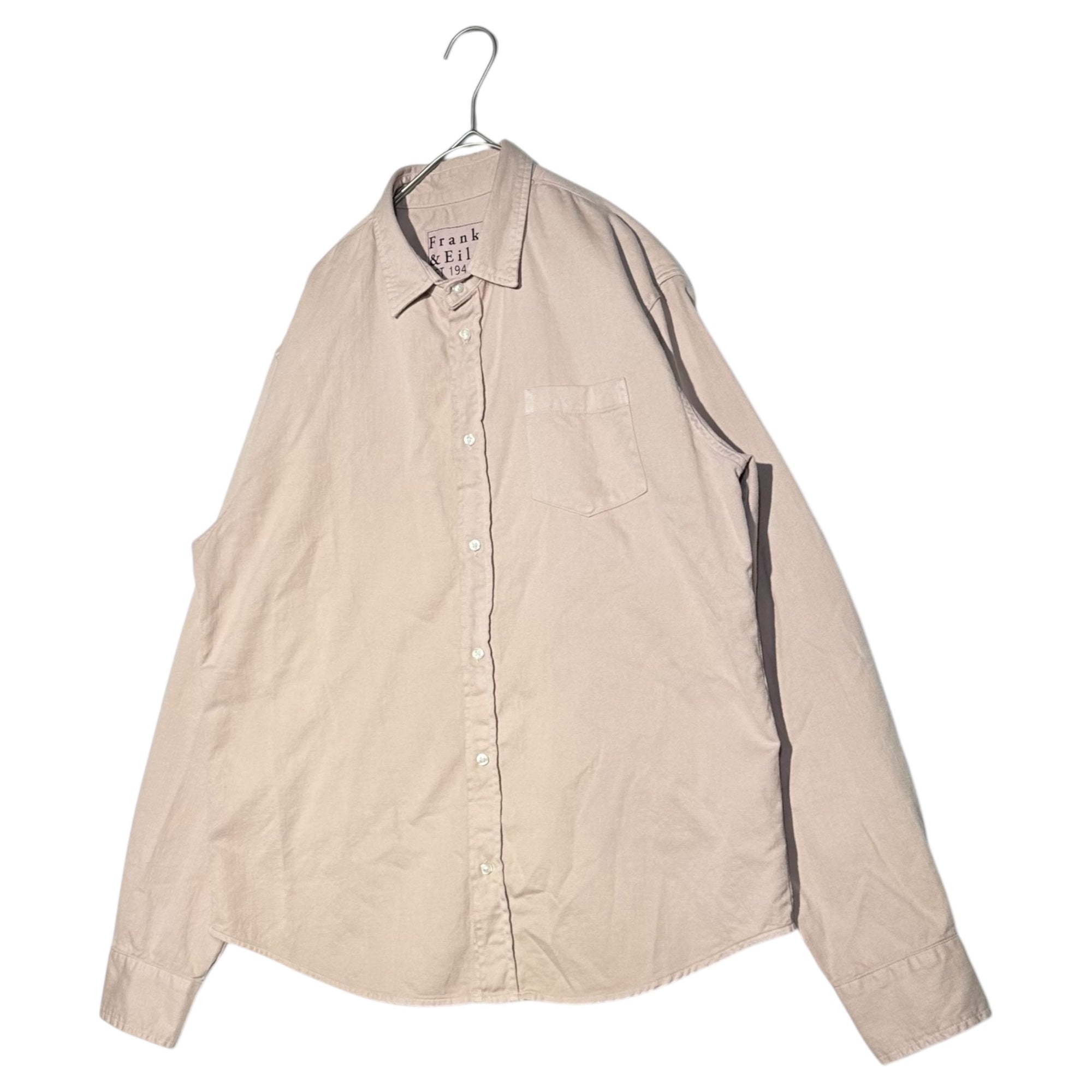 Frank&Eileen(フランク&アイリーン) Ron Herman別注 LUKE L/S SHIRT ロンハーマン コットン 長袖 シャツ 3520700146 M ピンク