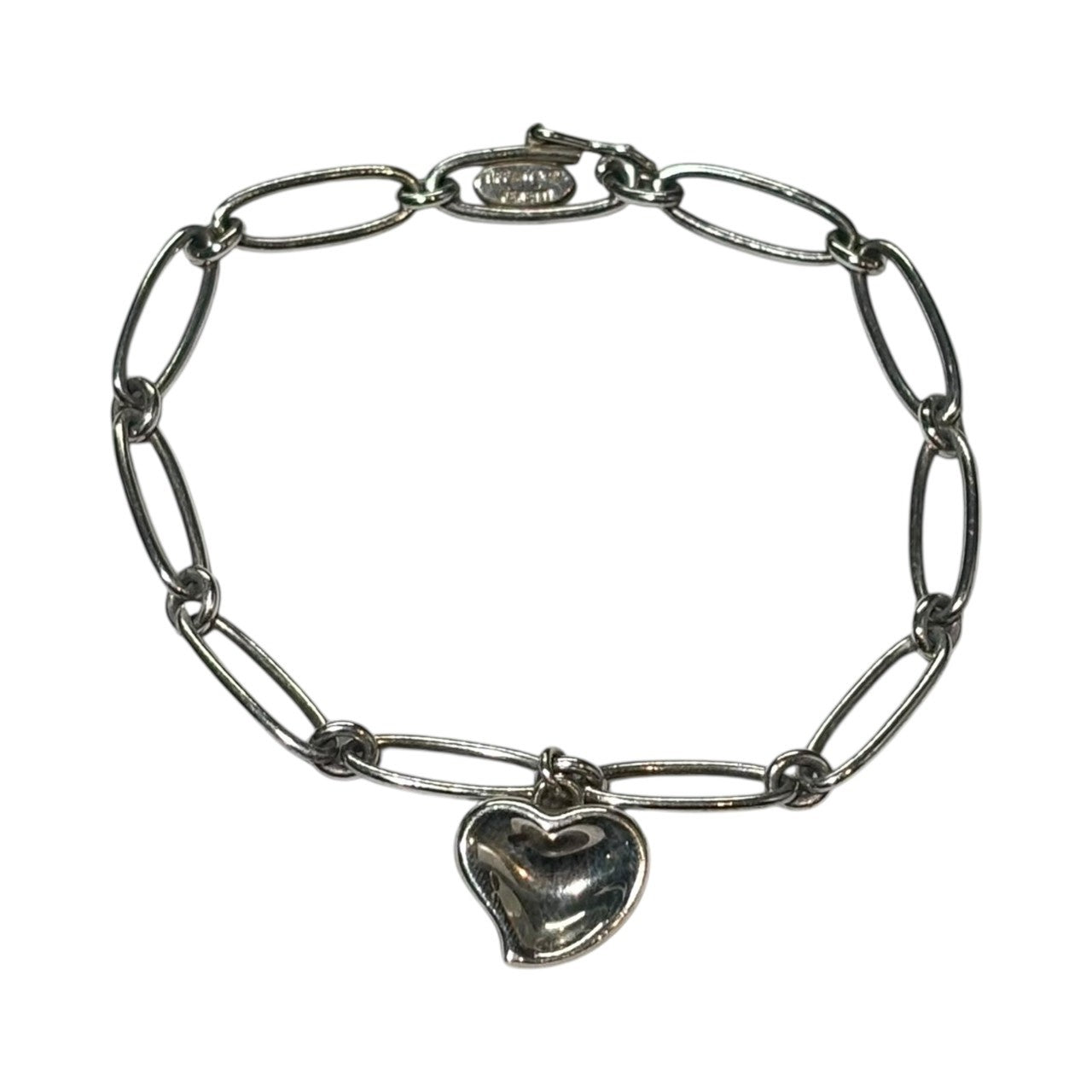 TIFFANY & CO.(ティファニー) Elsa Peretti Curved Heart Chain Bracelet エルサペレッティ カーブドハート チェーン ブレスレット シルバー