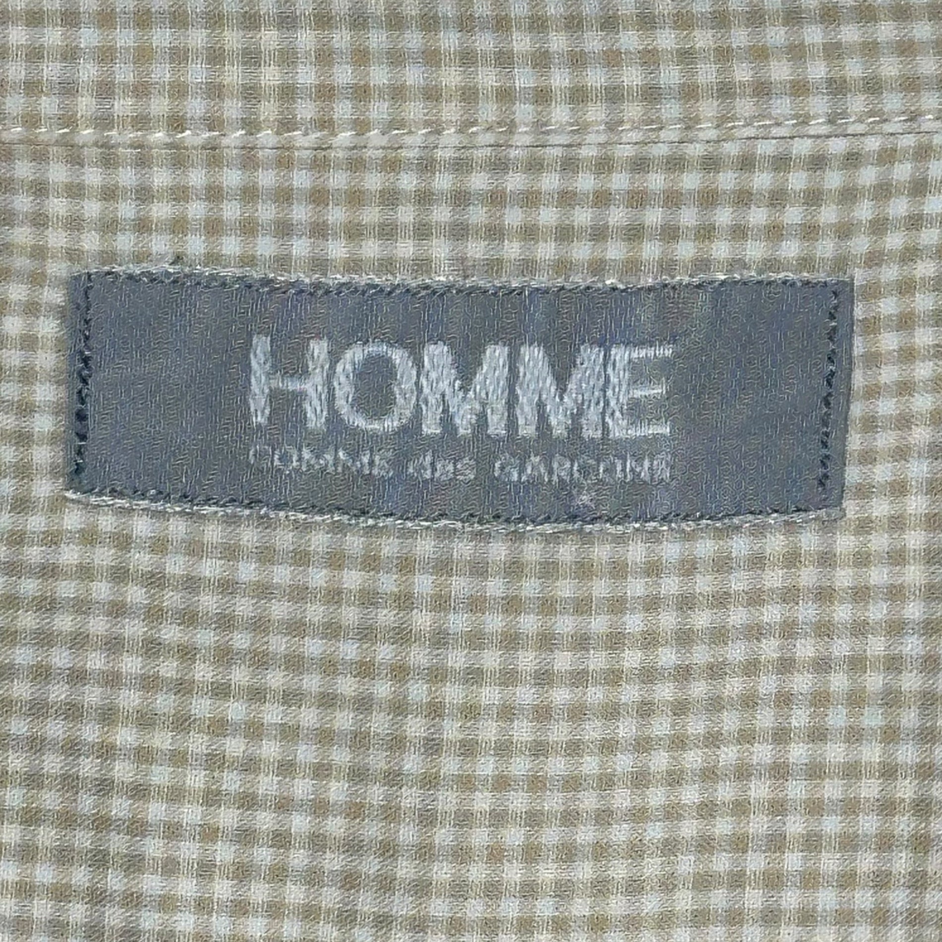 COMME des GARCONS HOMME(コムデギャルソンオム) 78~83's Big Homme Open Collar S/S Oversized Shirt デカオム 開襟 半袖 オーバーサイズ シャツ 表記無(XL程度) ベージュ 70's~80's 70年代～80年代 川久保玲本人期