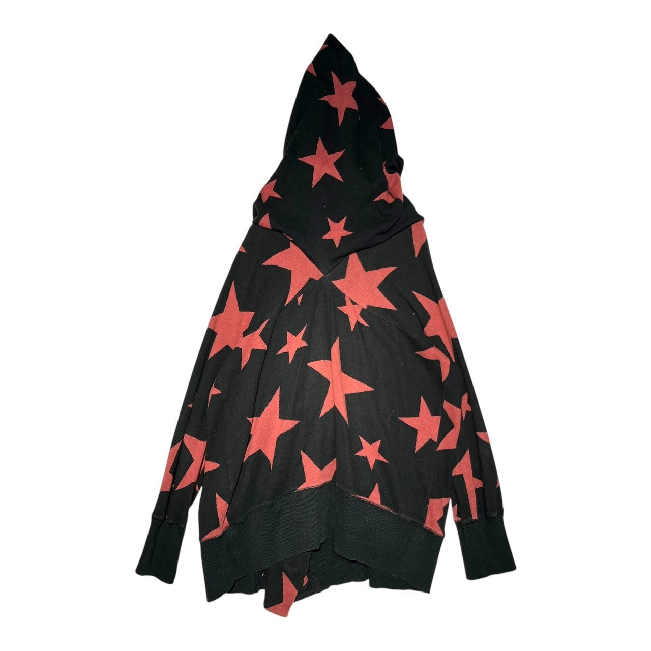 Vivienne Westwood RED LABEL(ヴィヴィアンウエストウッドレッドレーベル) Star all over pattern big hood zip up hoodie スター総柄 ビッグフード ジップアップ パーカー 16-01-331001 3(L) ブラック×レッド