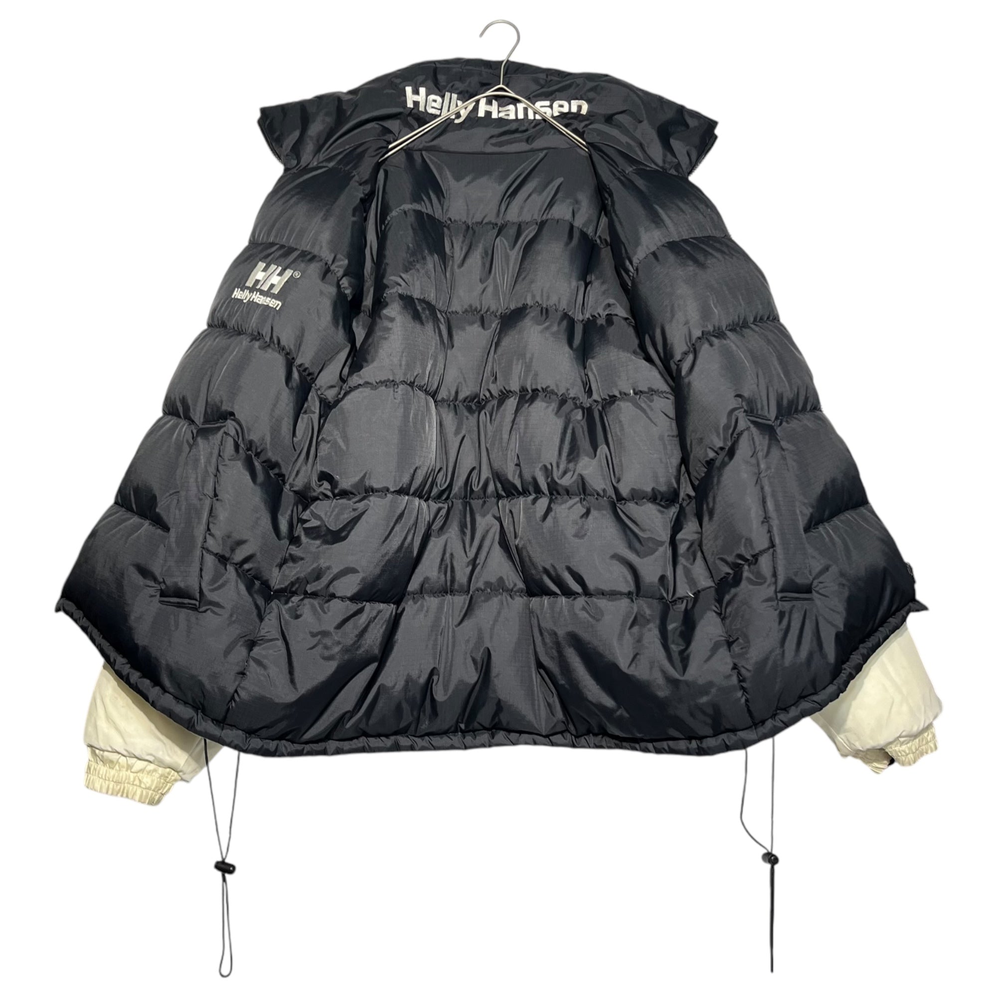 HELLY HANSEN(ヘリーハンセン) Reversible logo down jacket リバーシブル ロゴ ダウン ジャケット ZN19800 L ブラック×ホワイト