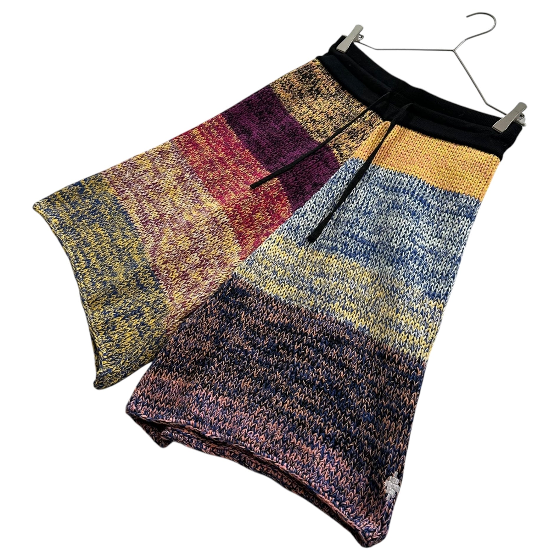 MARCELO BURLON(マルセロバーロン)  Cotton Knit Wide-Leg Half Pants コットンニット ワイド ハーフ パンツ CMHM003S23KNI001 M マルチカラー