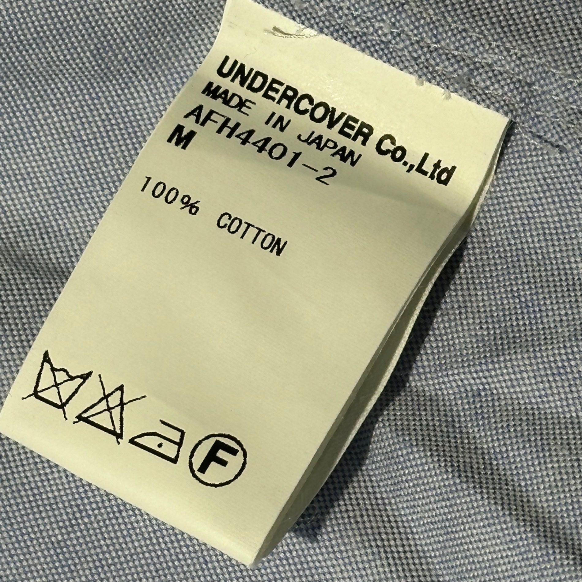 assemble a.k.a AFFA(アッセンブルエーケーエーエーエフエフエー) Striped Round-Neck L/S Shirt ストライプ 丸襟 長袖 シャツ AFH4401-2 M ブルー×ネイビー