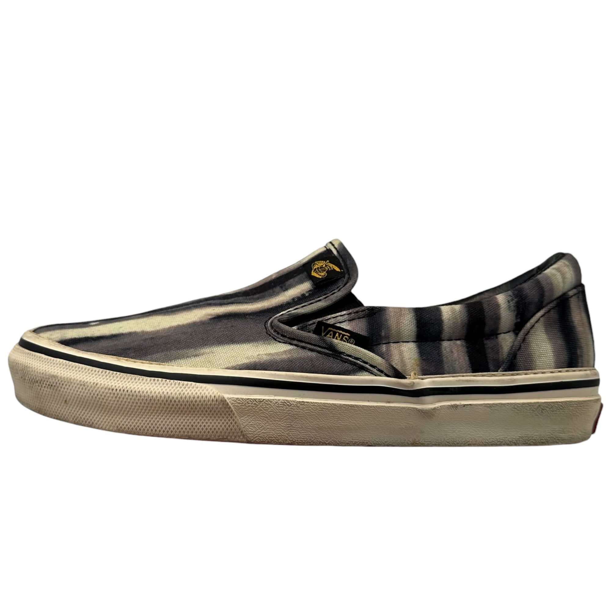 Vivienne Westwood ANGLOMANIA×VANS(ヴィヴィアンウエストウッドアングロマニア×バンズ) Anarchy Stripe Orb Logo Slip-on Shoes アナーキー ストライプ オーブロゴ スリッポン V98VIVIENNE 24cm ブラック×ホワイト