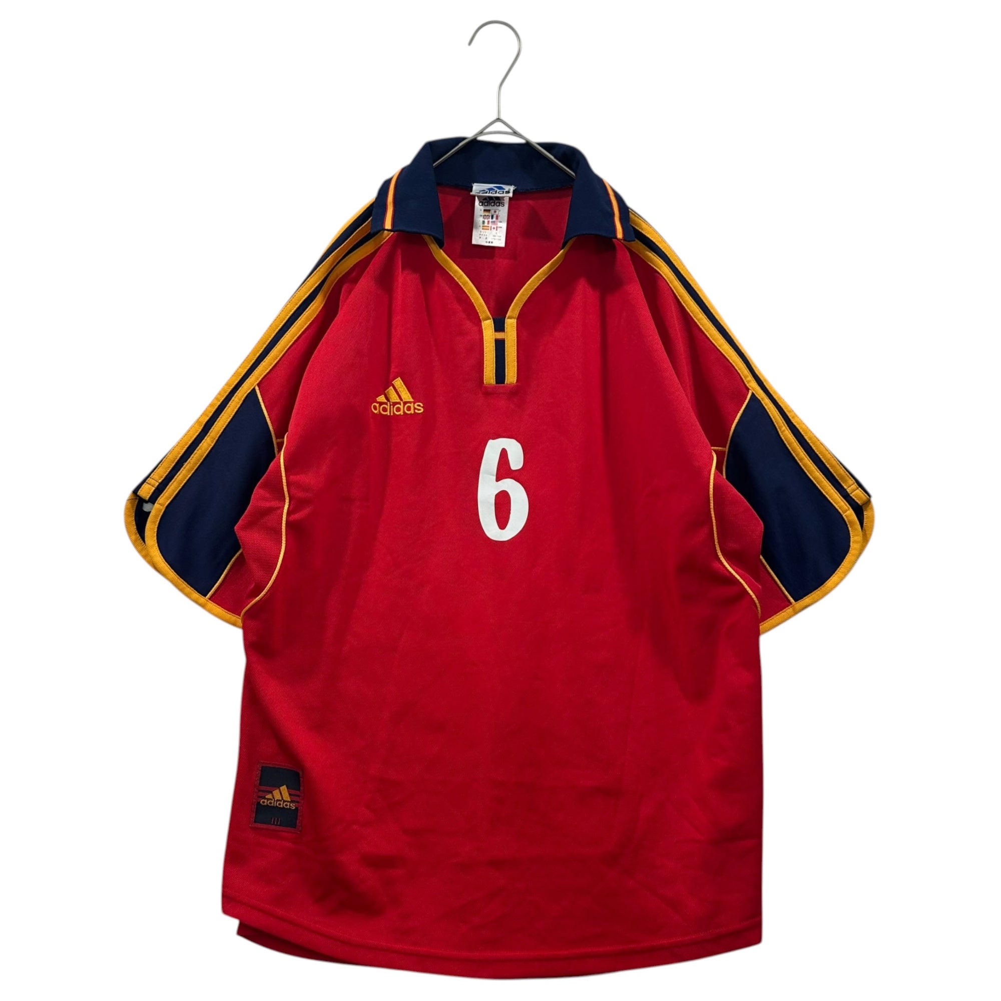  ゲームシャツ アディダス gameshirt adidas(アディダス) 00's Game Shirt ゲームシャツ ユニフォーム L レッド