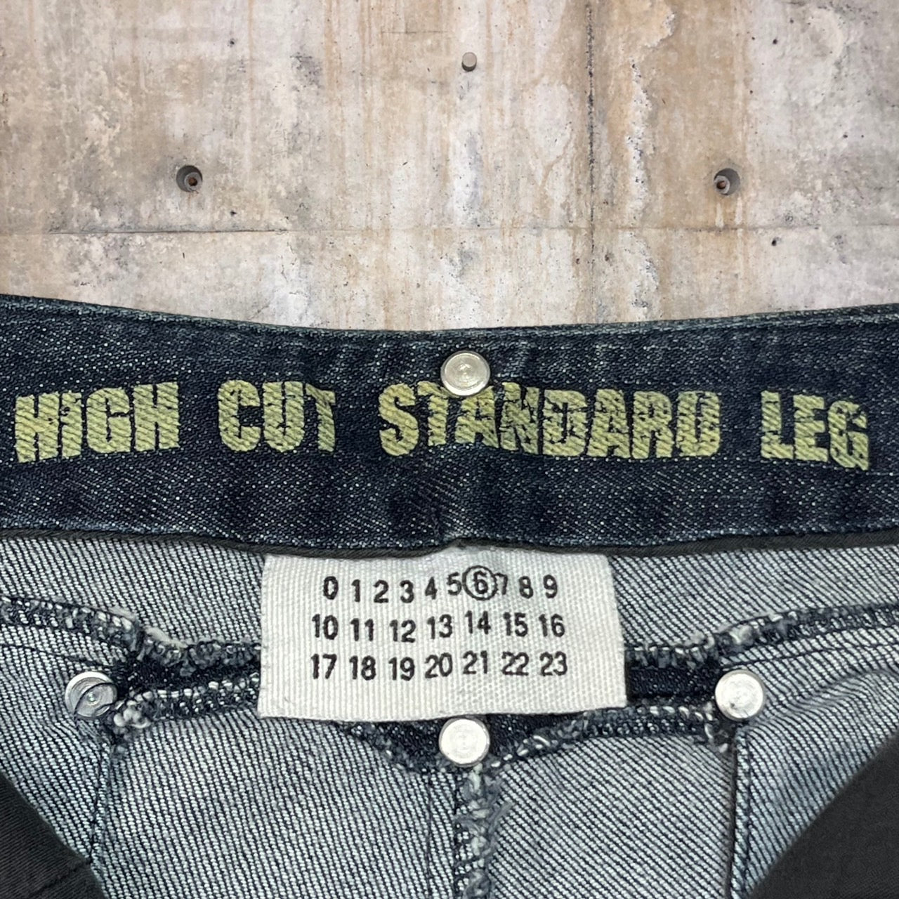 Martin Margiela(マルタンマルジェラ) 03AW HIGH CUT STANDARD LEG DENIM/ハイカット スタンダ