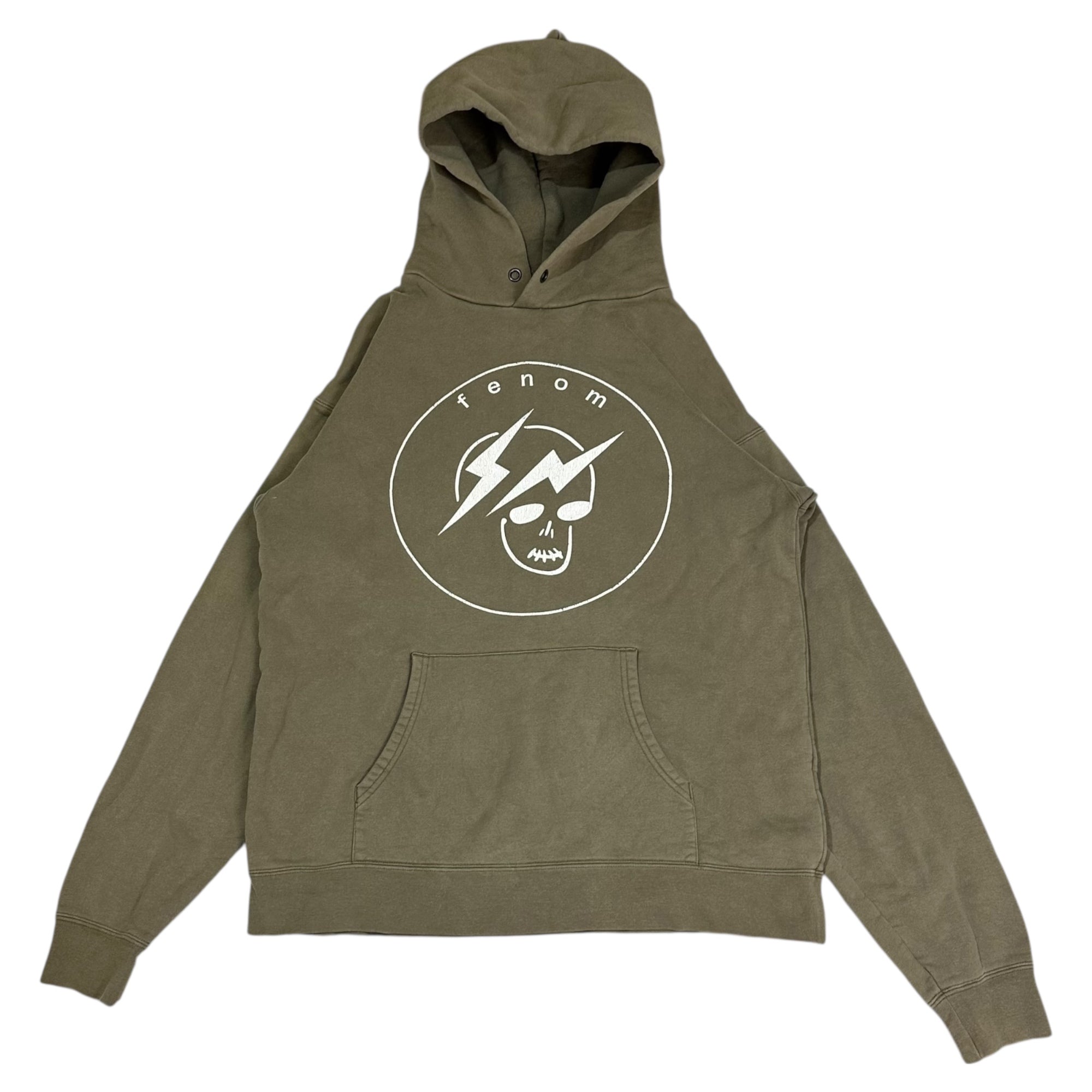 Levi's Fenom(リーバイスフェノム) Fragment Lightning Skull Print Pullover Hoodie フラグメント ライトニング スカル プリント プルオーバー パーカー FMT17-0003 M ブラウン