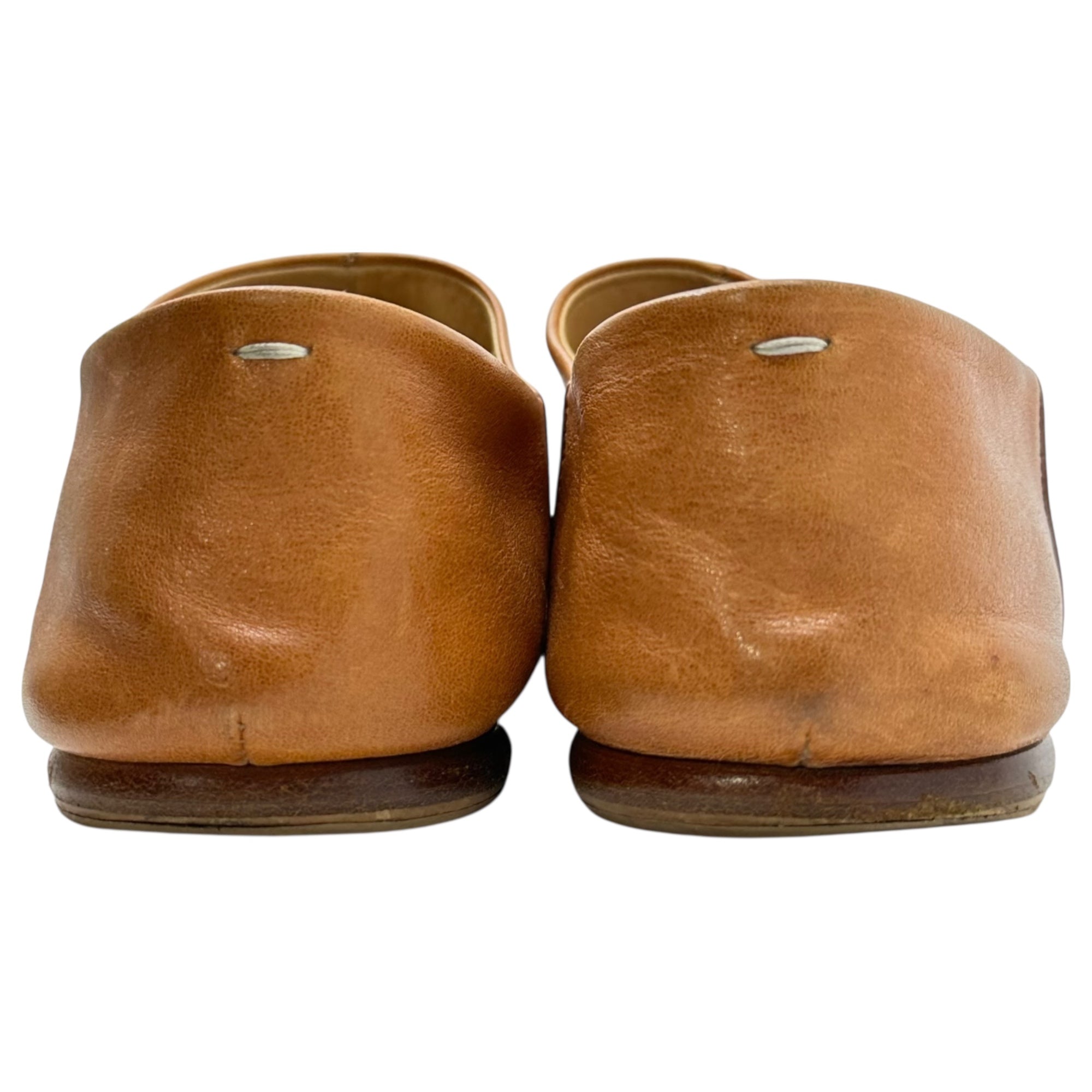 MAISON MARGIELA(メゾンマルジェラ) Tabi Babouche 足袋 バブーシュ レザー スリッポン 41(26.5cm程度) キャメル