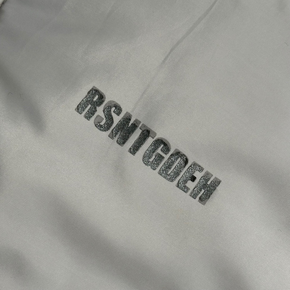 RESONATE GOODENOUGH(リゾネイトグッドイナフ) 2000's One-Point Logo Padded Jacket ワンポイント ロゴ 中綿 ジャケット R0-0516 M ライトグレー 00s