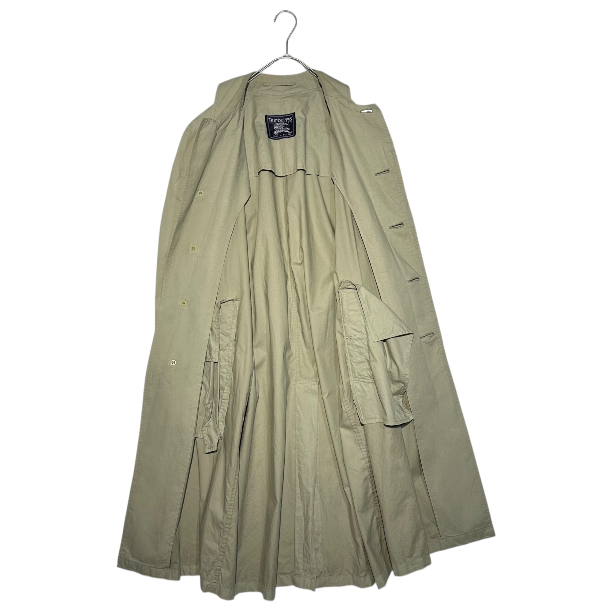 Burberry’s(バーバリーズ) 80's Belted stainless steel collar coat ベルテッド ステンカラー コート B90A(M程度) ベージュ 80年代～ ヴィンテージ