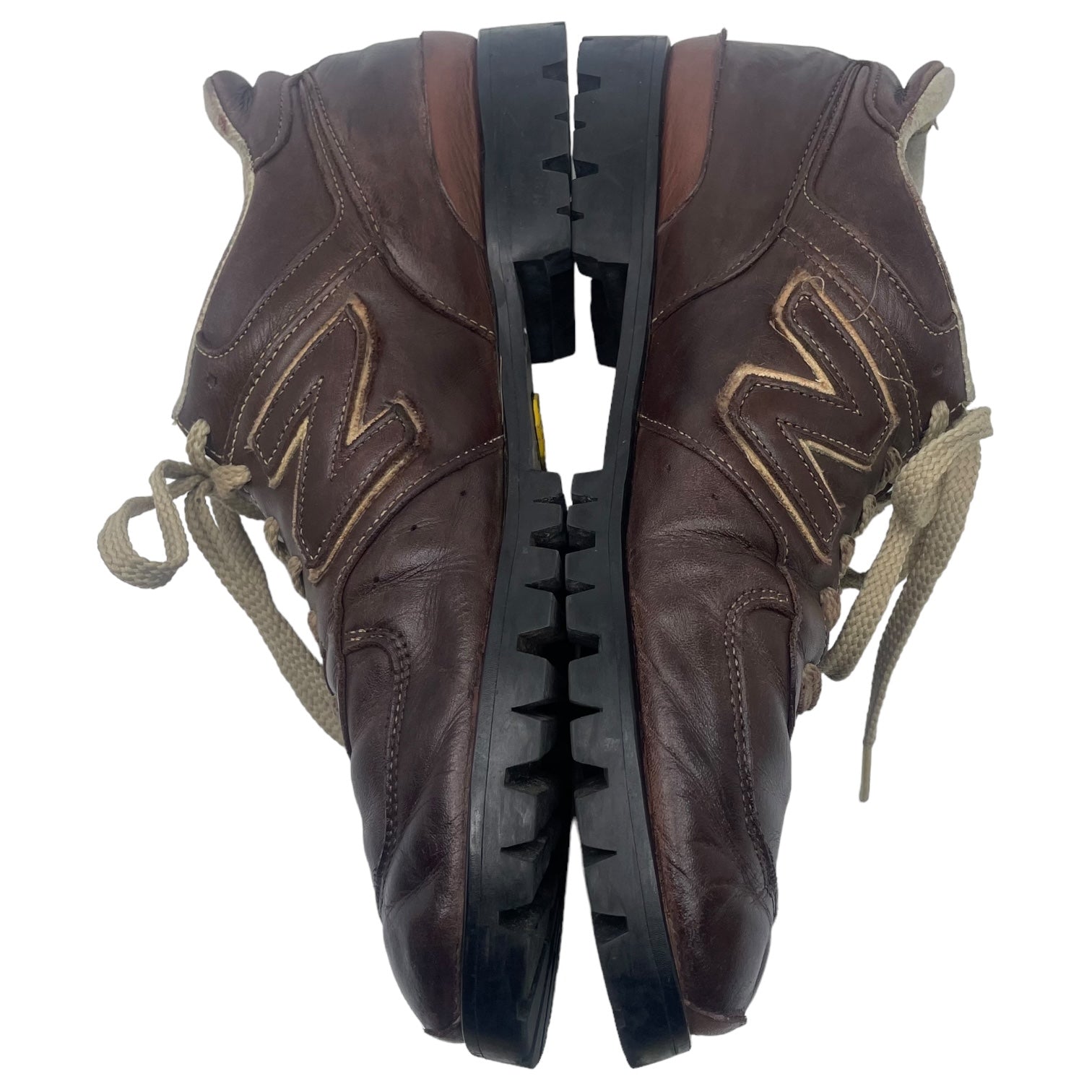 NEW BALANCE(ニューバランス) boots custom leather sneakers 「576 UK MADE」 ブーツカスタム レザースニーカー LM576NB SIZE 27.5 ブラウン リミテッドエディション個人カスタム オールソールカスタムメイド品 一点物