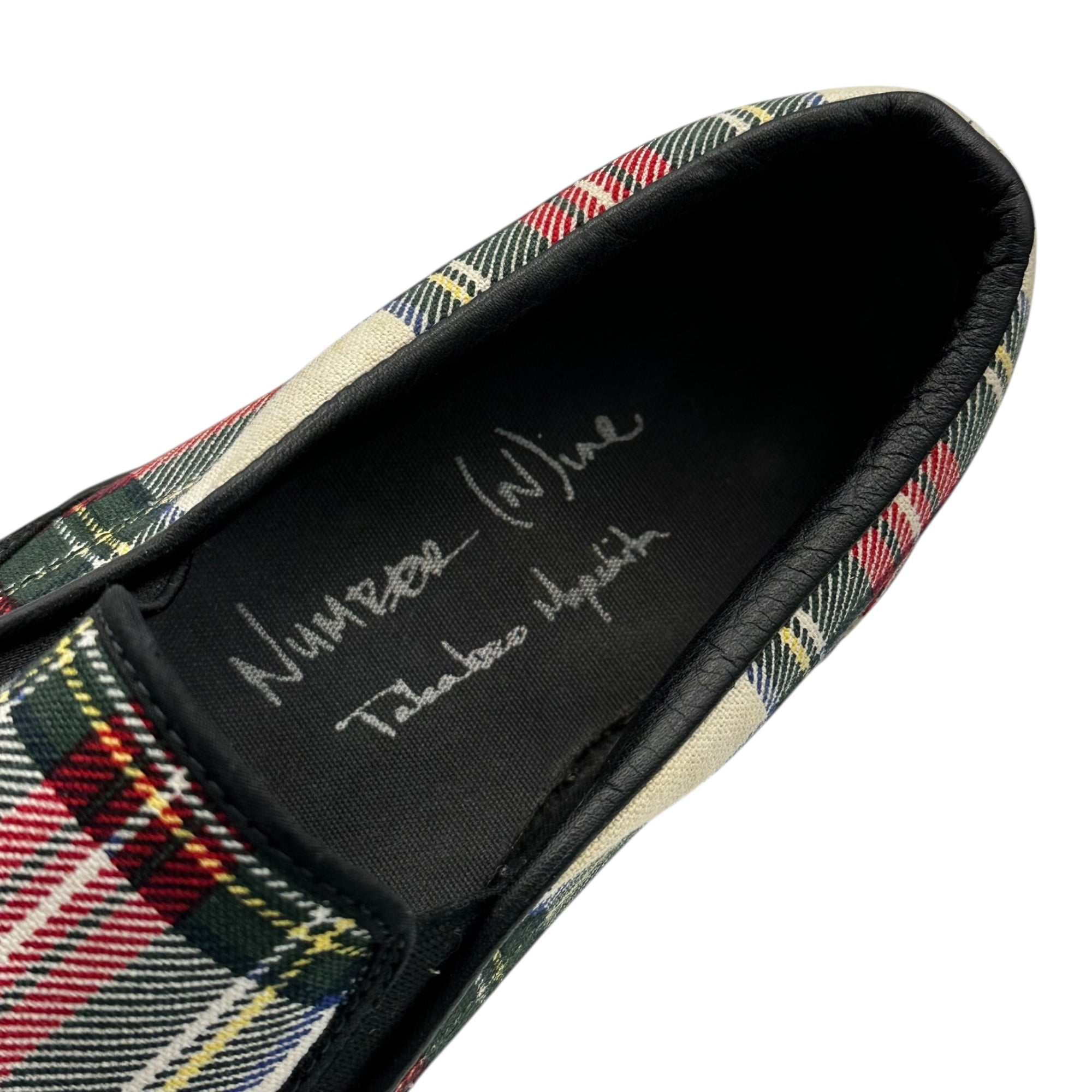 NUMBER (N)INE(ナンバーナイン) 05SS Tartan check slip-on shoes タータンチェック スリッポン エミリー期 27cm マルチ