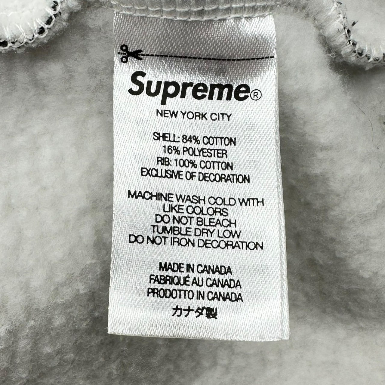 SUPREME(シュプリーム) 22AW Box Logo Crewneck ゼブラ ボックスロゴ クルーネック スウェット M ブラック×ホワイト カナダ製