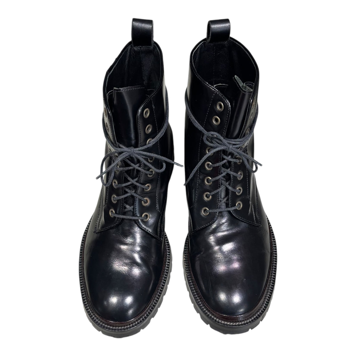 MARNI(マルニ) Lace-up Leather Boots レースアップ レザー ブーツ 40(26cm程度) ブラック×ブラウン