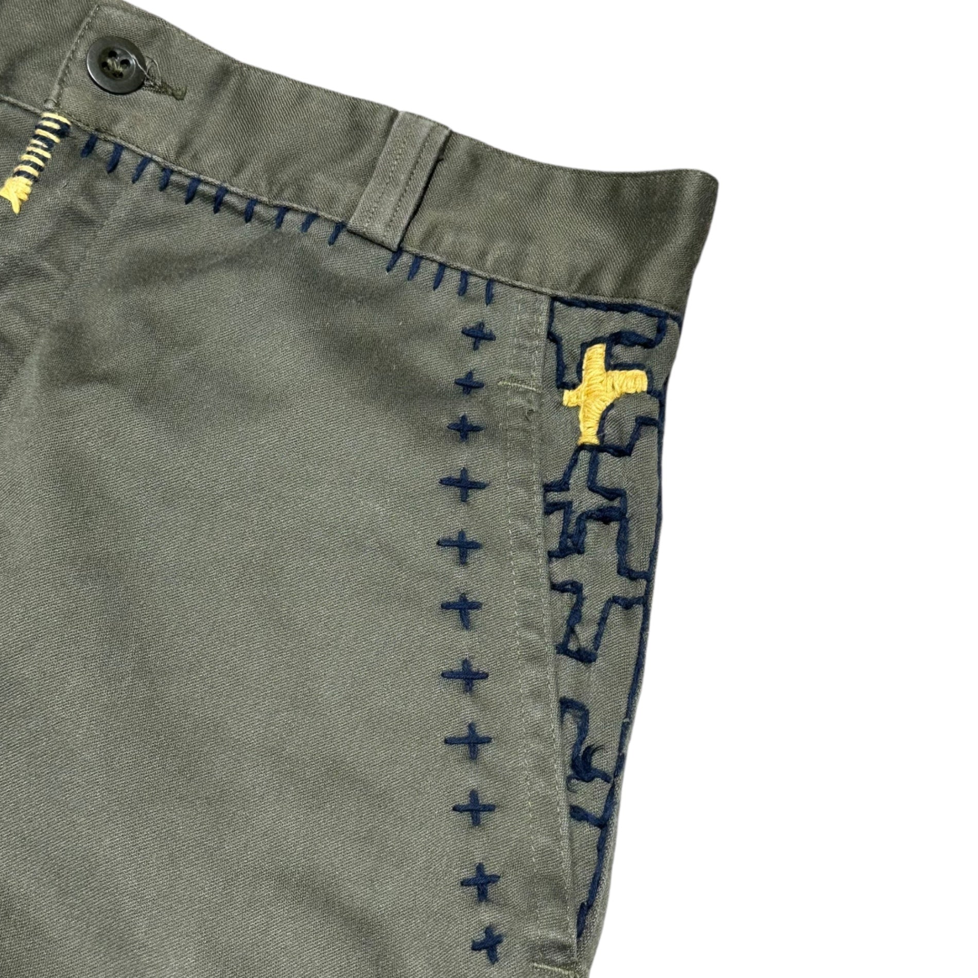 MILITARY(ミリタリー) Stitch Remake Military Skirt ステッチ リメイク ミリタリー スカート セージグリーン