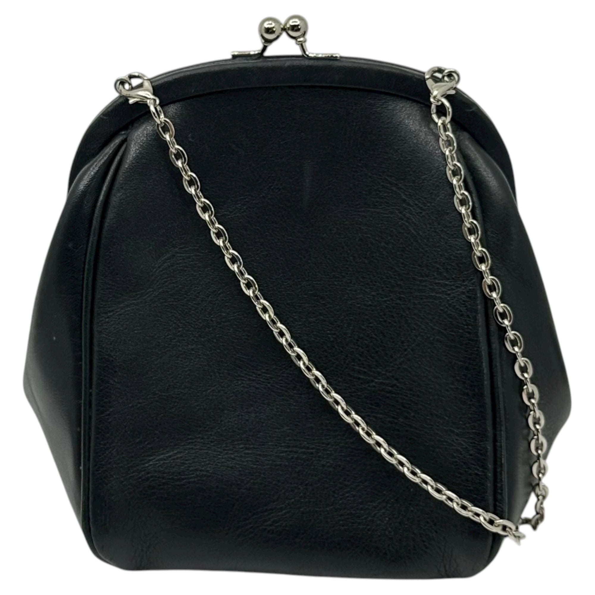 Y's(ワイズ) Chain Shoulder Gama-guchi Pouch チェーン ショルダー がま口 ポーチ YS-103-717 FREE ブラック