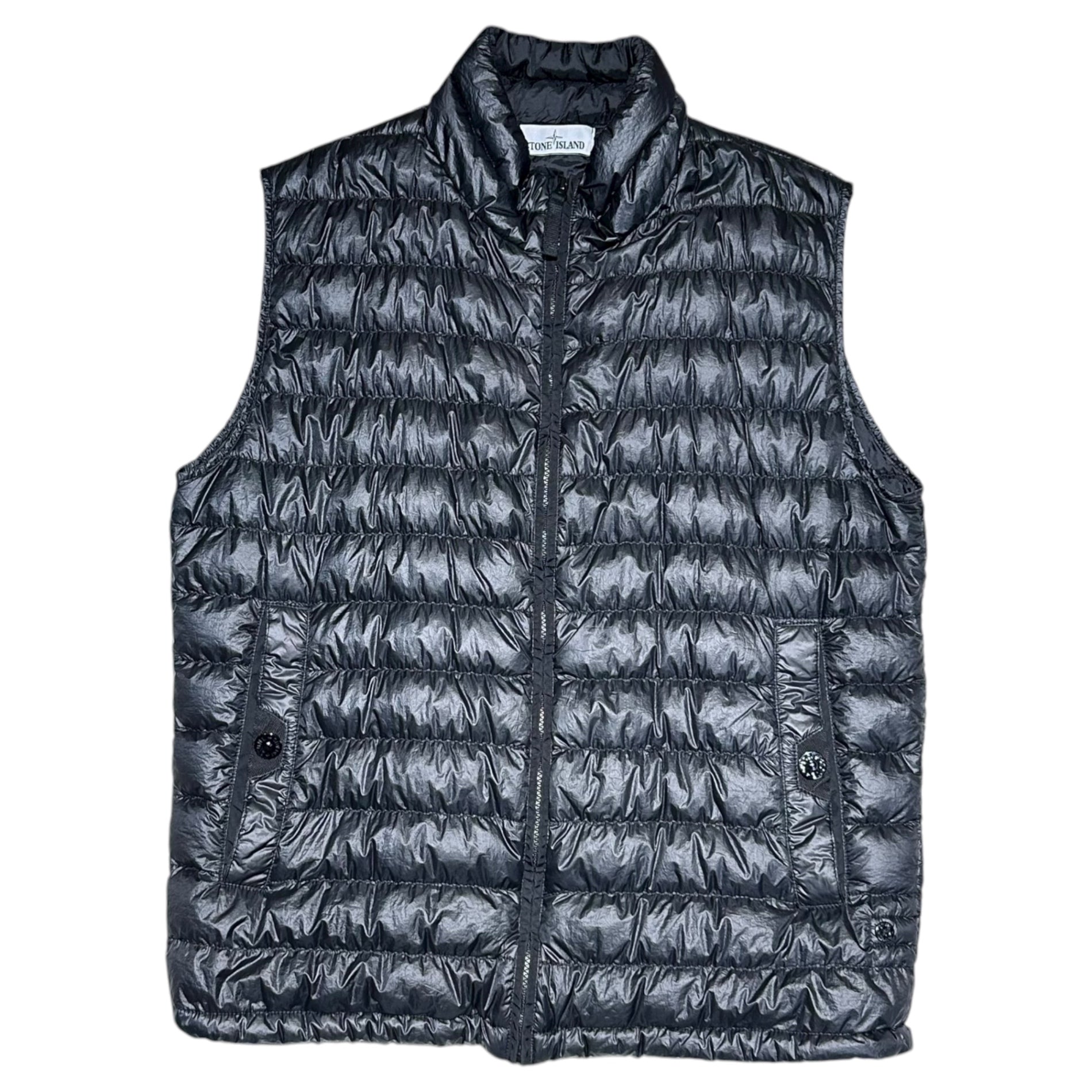 STONE ISLAND(ストーンアイランド) 16SS Garment Dyed Down Gilet ガーメント ダイ ダウン ベスト 6415G0124 Xl ブラック ジレ