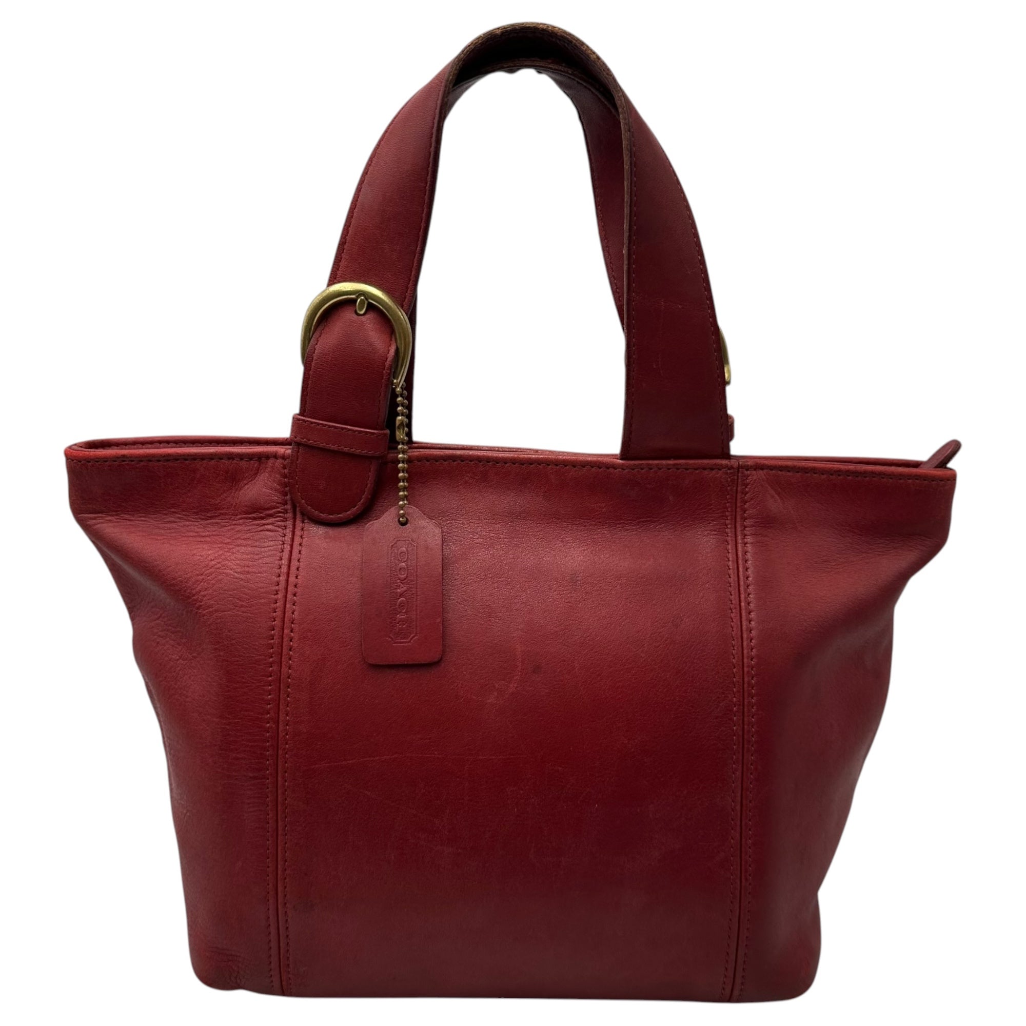 COACH(コーチ) Leather Mini Tote Bag レザー ミニ トート バッグ 4133 レッド ハンド OLD オールド