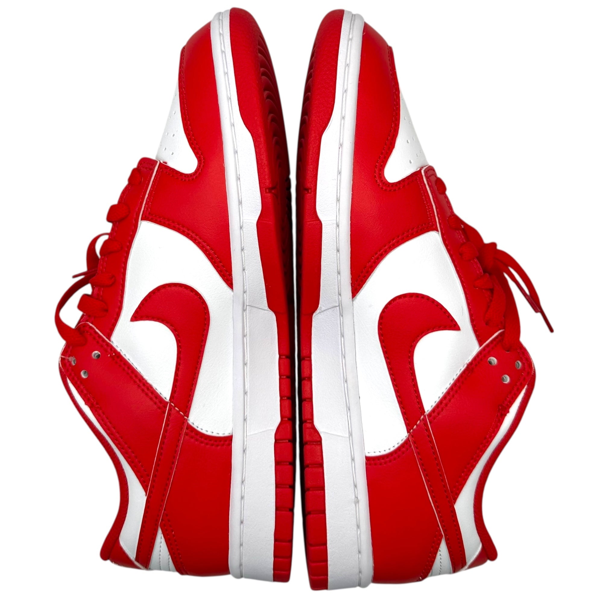 NIKE(ナイキ) Dunk Low Retro "White/White/UniversityRed" ダンクロー レトロ HF5441-104 27cm レッド×ホワイト スニーカー