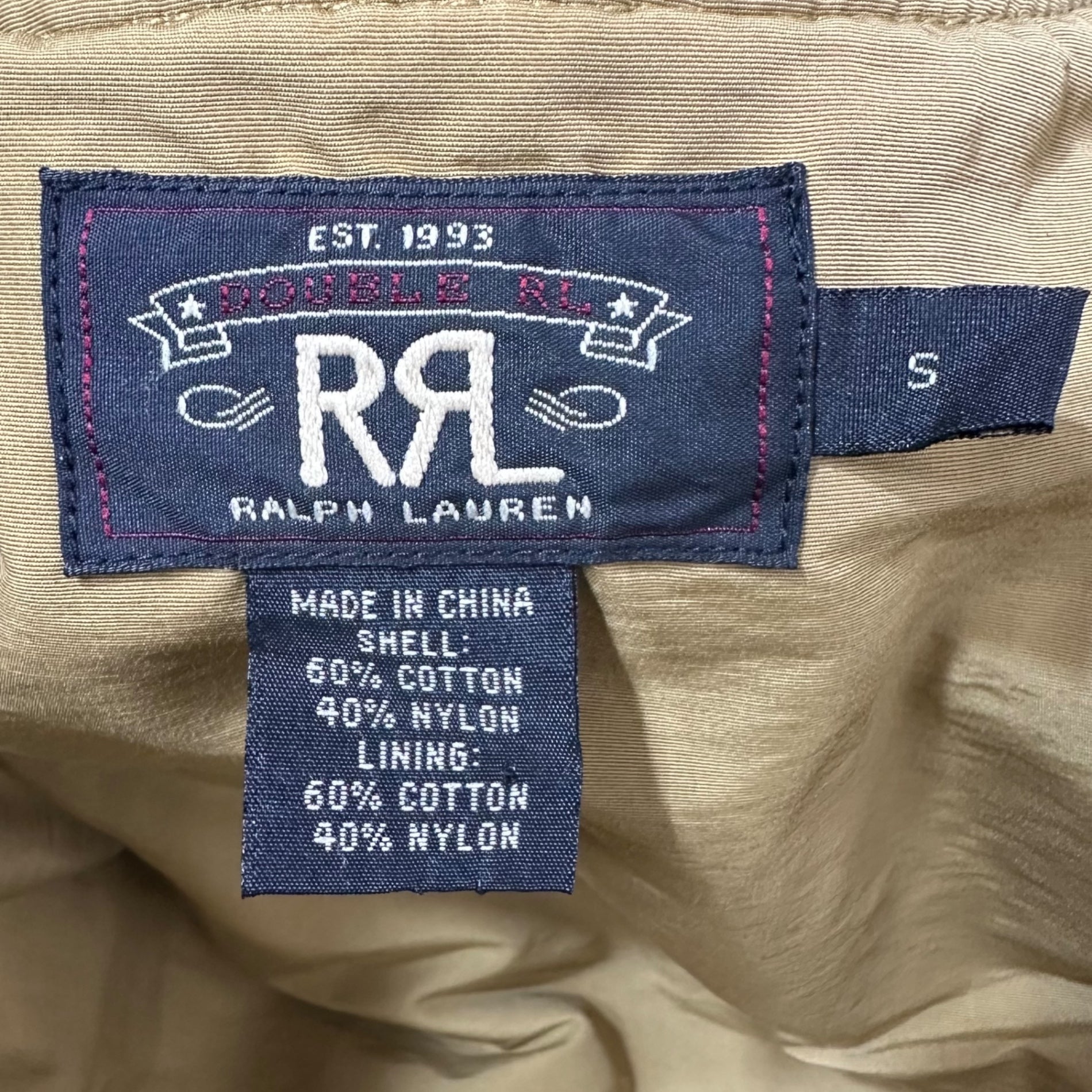 RRL(ダブルアールエル) 60/40 Cloth Cotton Quilted Tankards Jacket 60/40クロス 中綿 キルティング タンカース ジャケット S カーキ