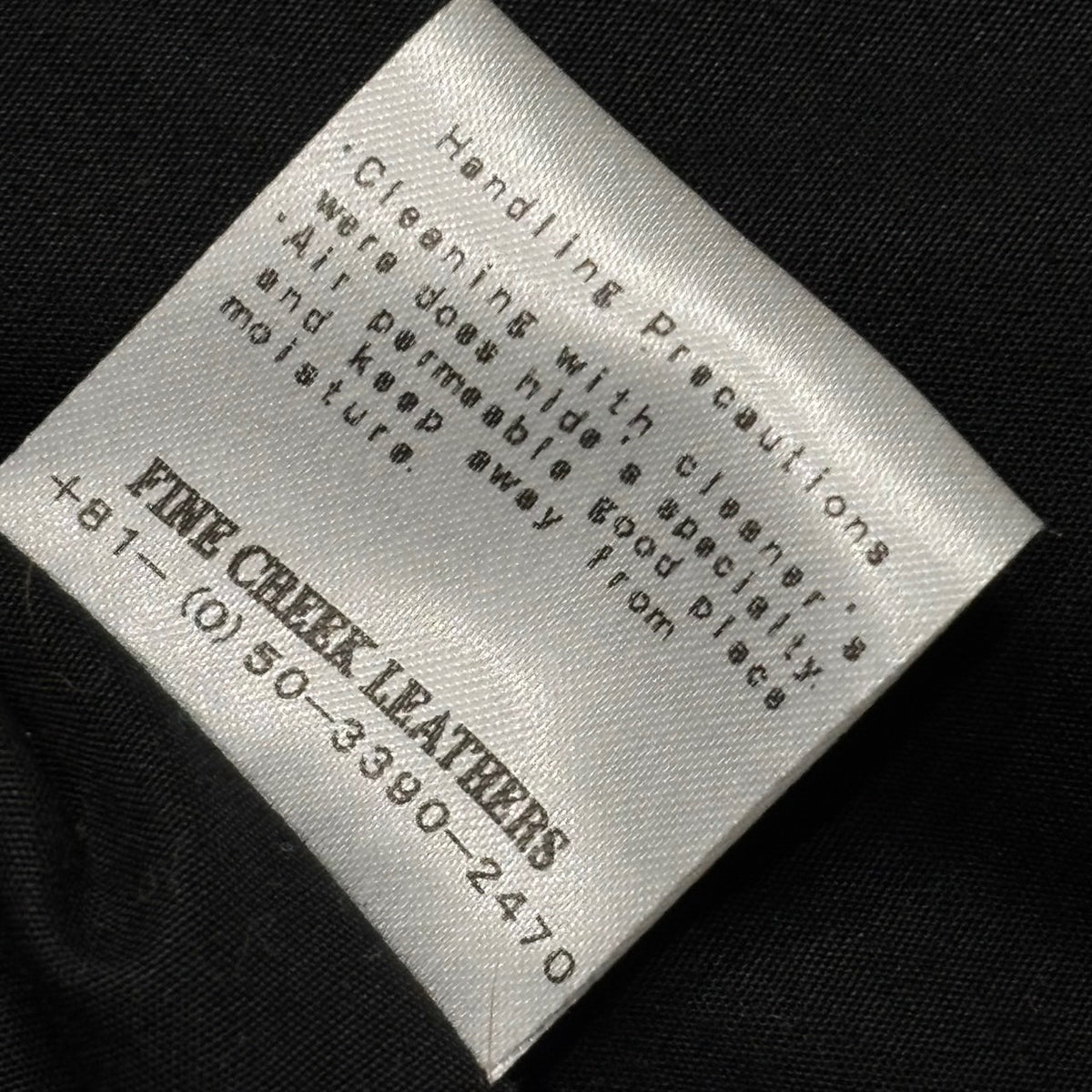 FINE CREEK LEATHERS(ファインクリークレザーズ) Richmond TYPE1 LEATHER JKT - Horsehide リッチモンド ホース レザー ジャケット 38 ブラック