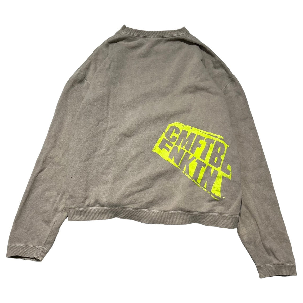 SWAGGER(スワッガー) 00's side pocket sweatshirt pullover サイドポケット スウェット プルオーバー 初期 稀少アイテム L グレージュ×イエロー