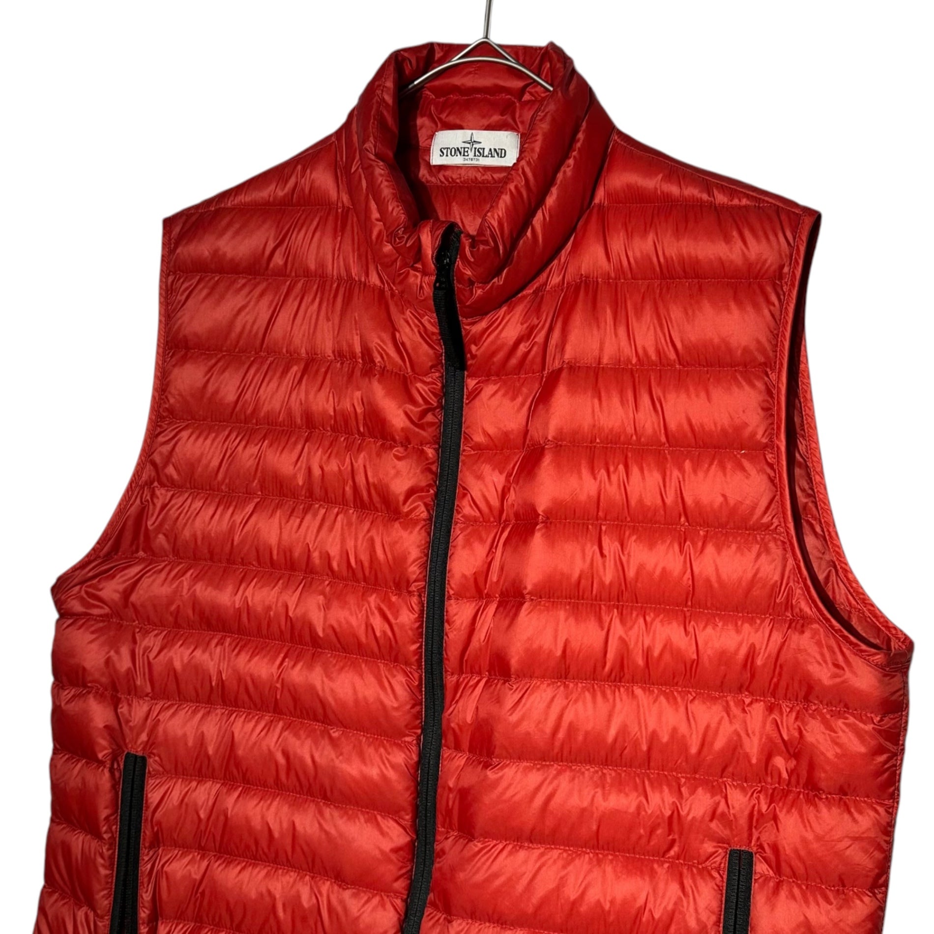 STONE ISLAND(ストーンアイランド) 13SS Micro Ripstop Down gilet マイクロ リップストップ ダウン ベスト 5815G0326 XXL レッド