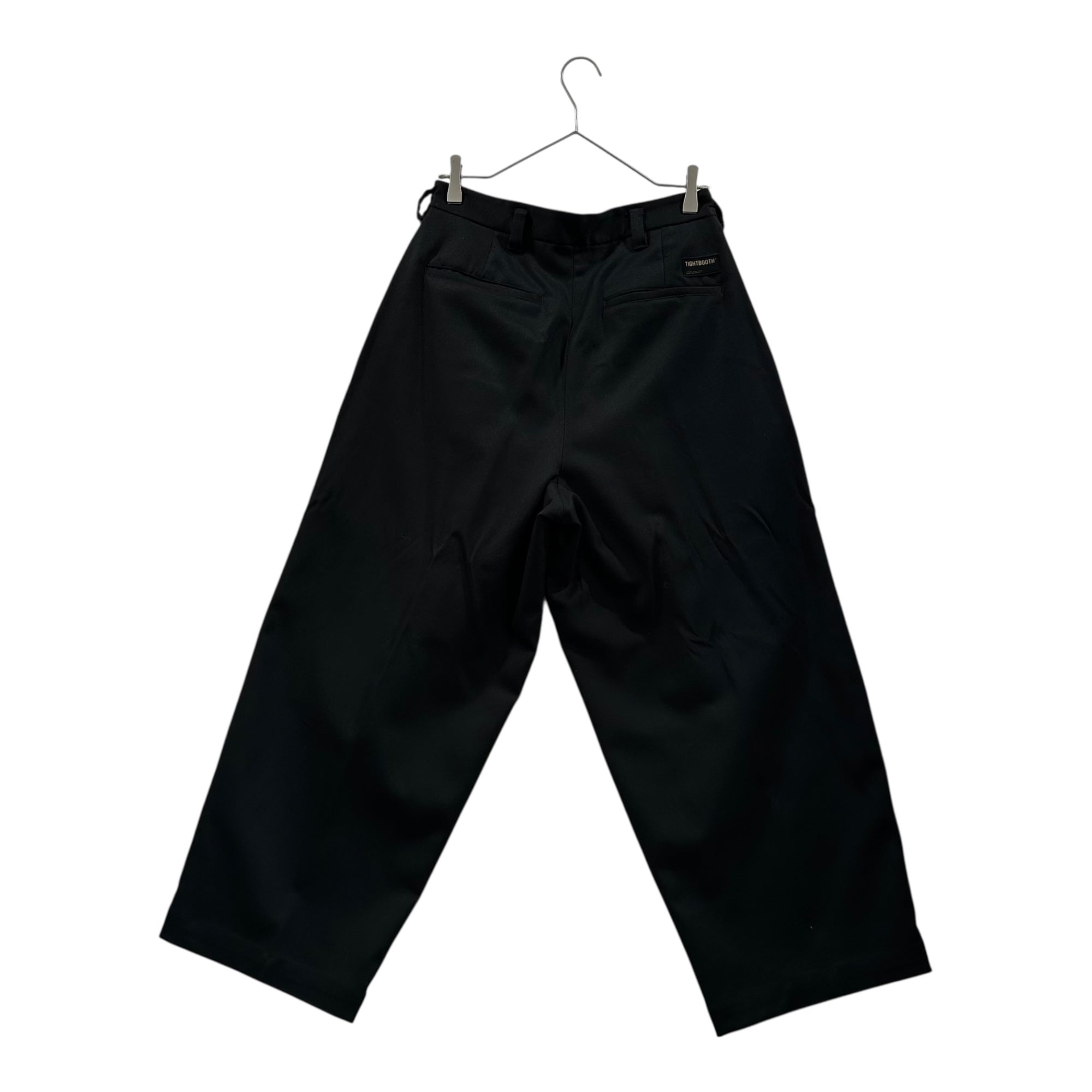 TIGHTBOOTH(タイトブース) 24AW SINGLE 2B JACKET FORMAL BAGGY SLACKS Set Up シングル 2ボタン ジャケット フォーマル バギー スラックス セットアップ スーツ JKT(FW24-ST01) PT(FW24-ST02) M ブラック 少数生産品