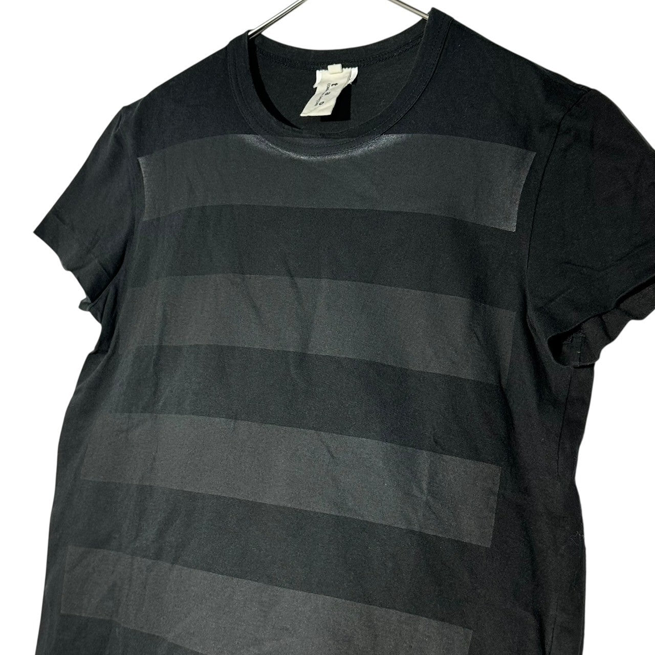 TAO COMME des GARCONS(タオコムデギャルソン) 07AW Black Border Crew Neck T-Shirt ブラック ボーダー クルーネック Tシャツ 3T-T055 M ブラック AD2007
